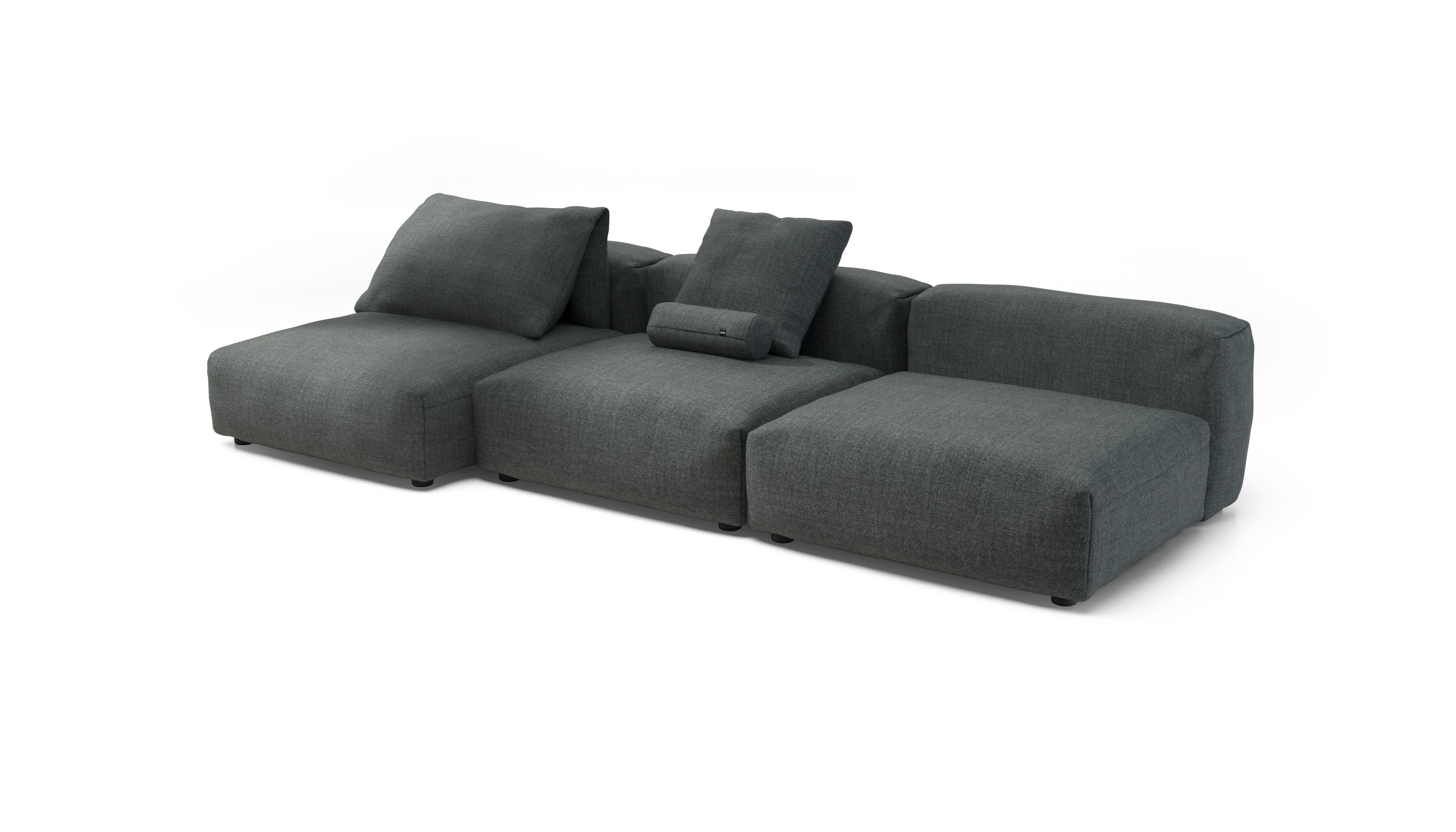 vetsak | Sofa Set 04 - Pique - Dark Grey | Modular Sofa | 5 Seater | Big Sofa - Image 3