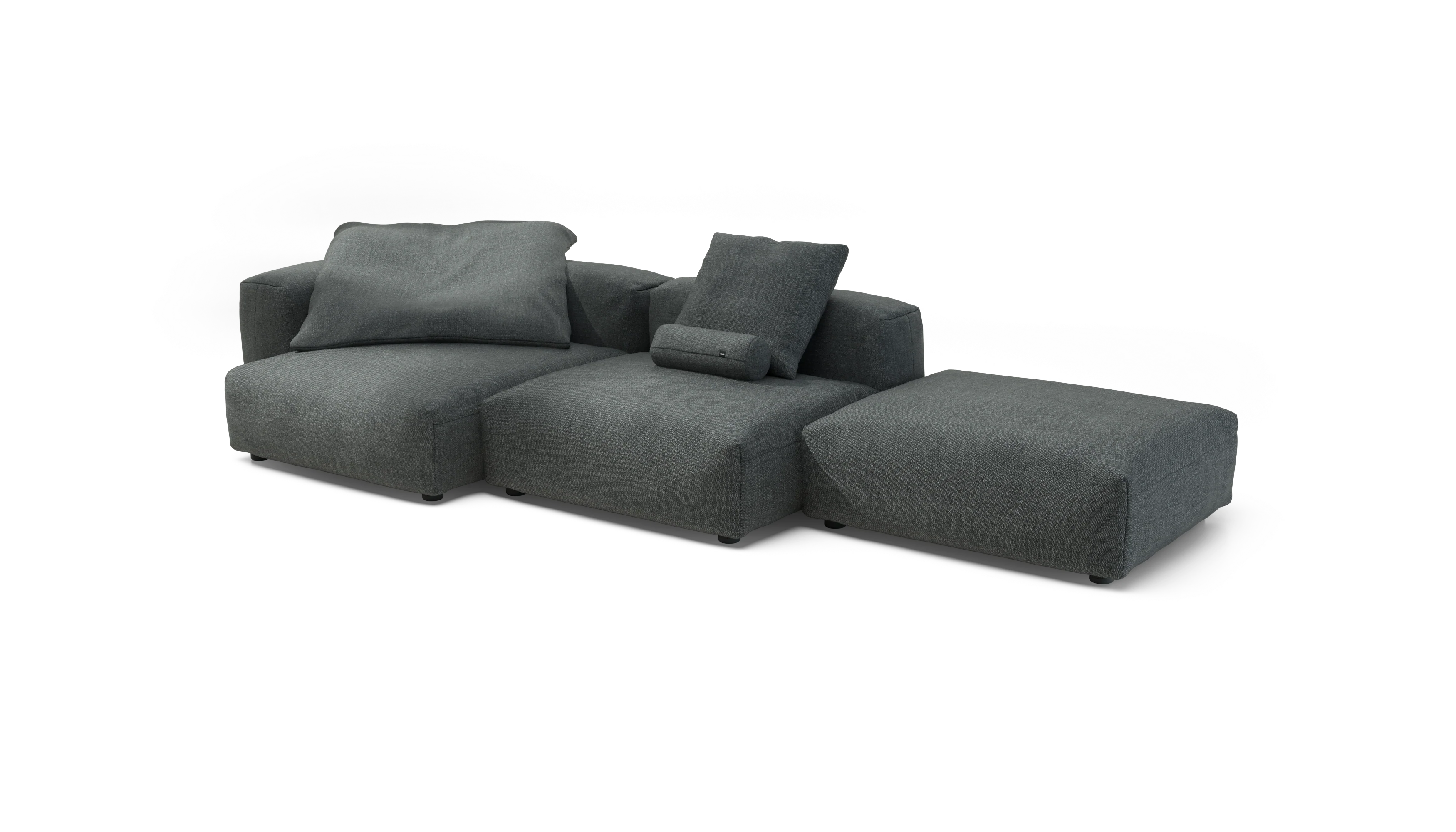 vetsak | Sofa Set 04 - Pique - Dark Grey | Modular Sofa | 5 Seater | Big Sofa - Image 4