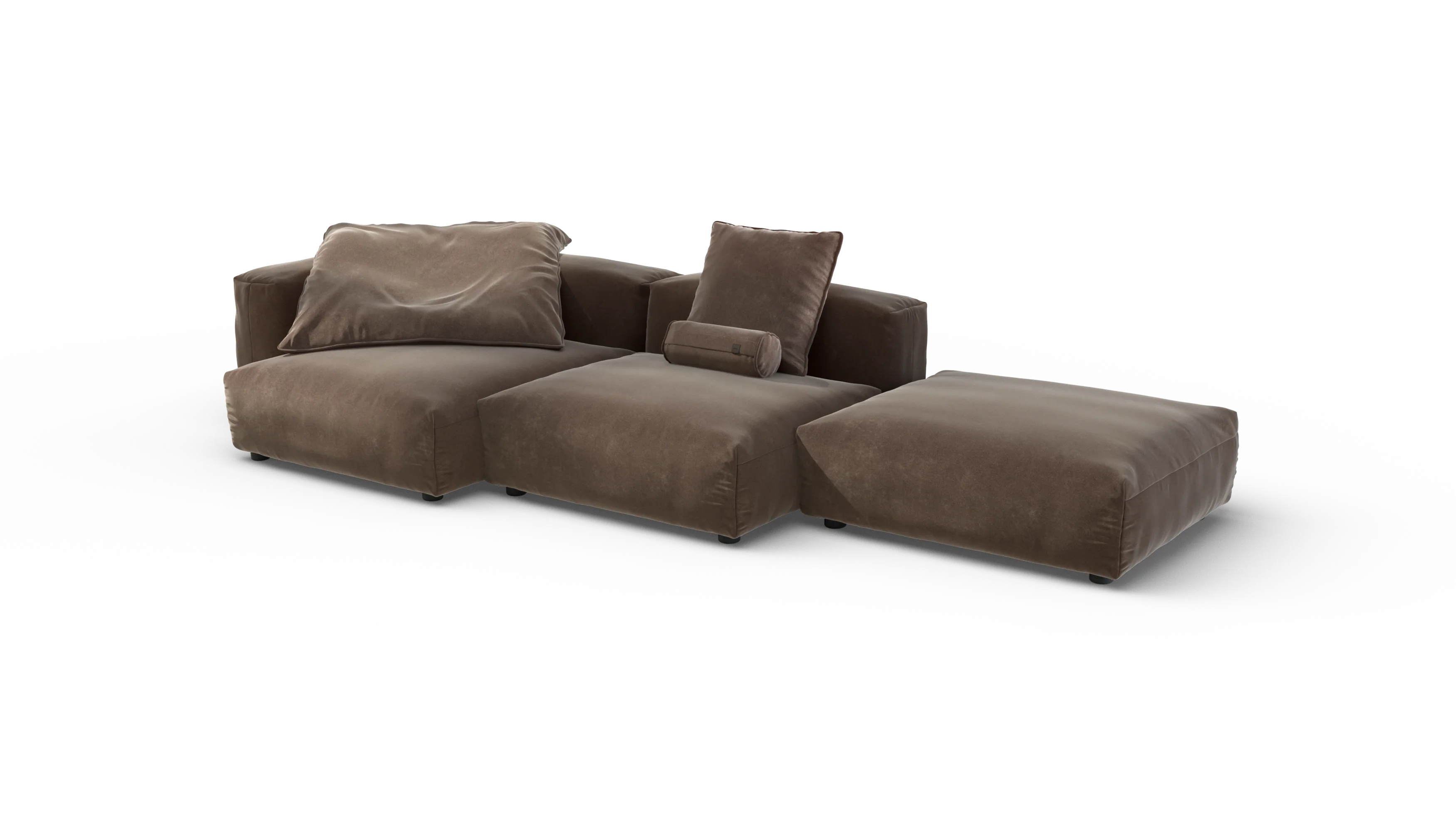 vetsak | Sofa Set 04 - Suave - Espresso | Modular Sofa | 5 Seater | Big Sofa - Image 4