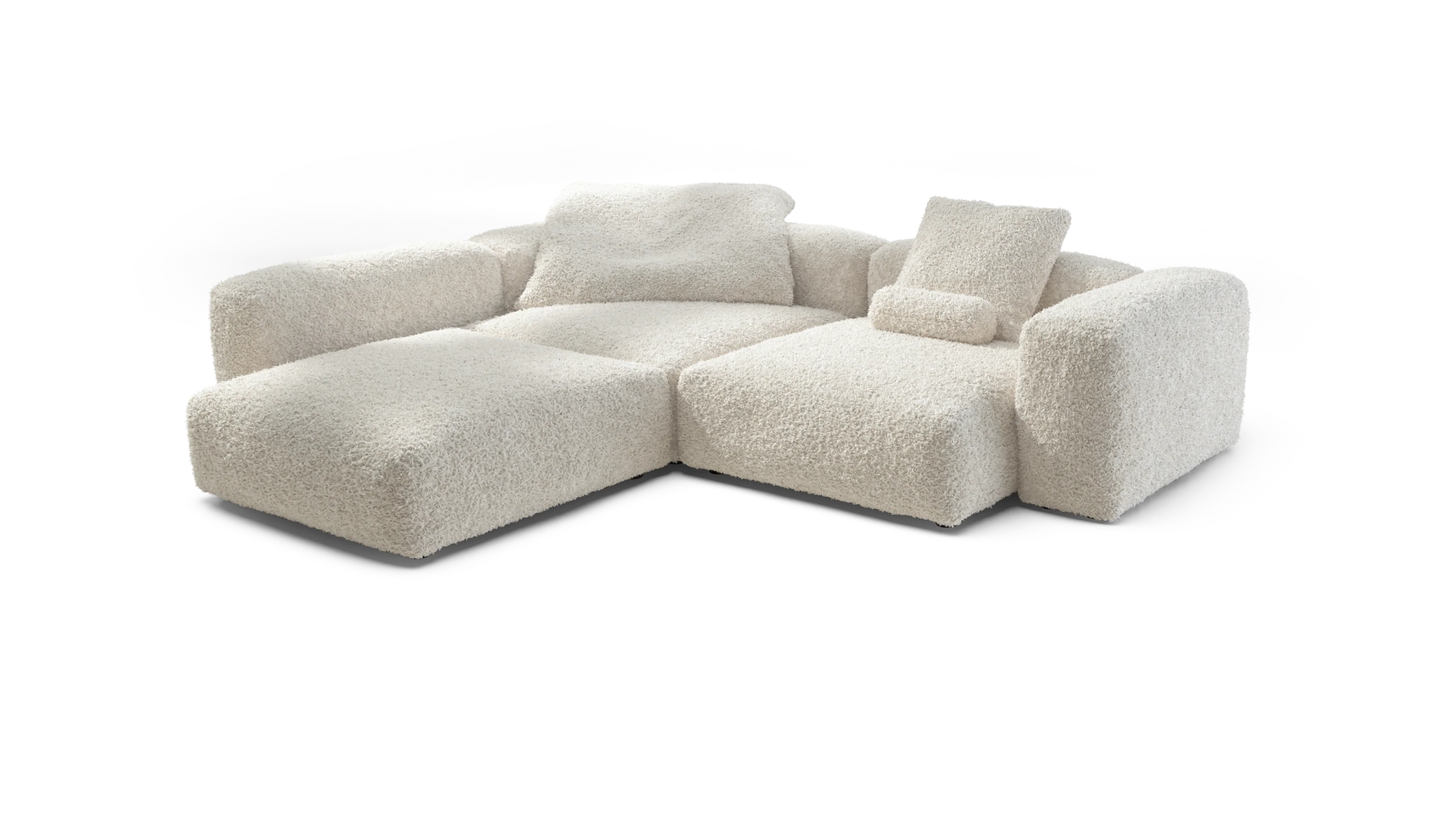 vetsak | Sofa Set 05 - Doodle - Creme | Modular Sofa | 5 Seater | Big Sofa | Corner Sofa - Image 4