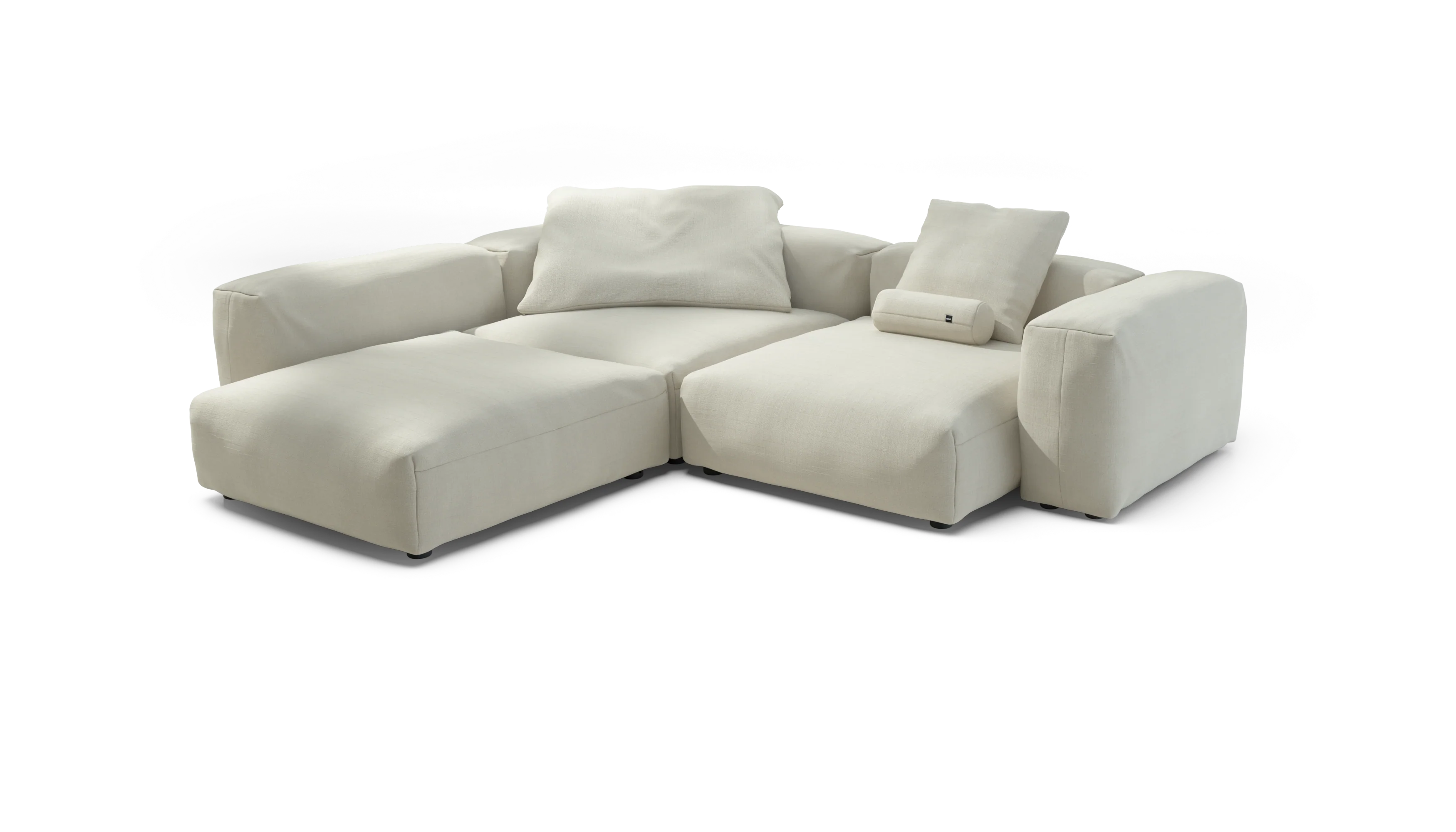 vetsak | Sofa Set 05 - Pique - Creme | Modular Sofa | 5 Seater | Big Sofa | Corner Sofa - Image 4
