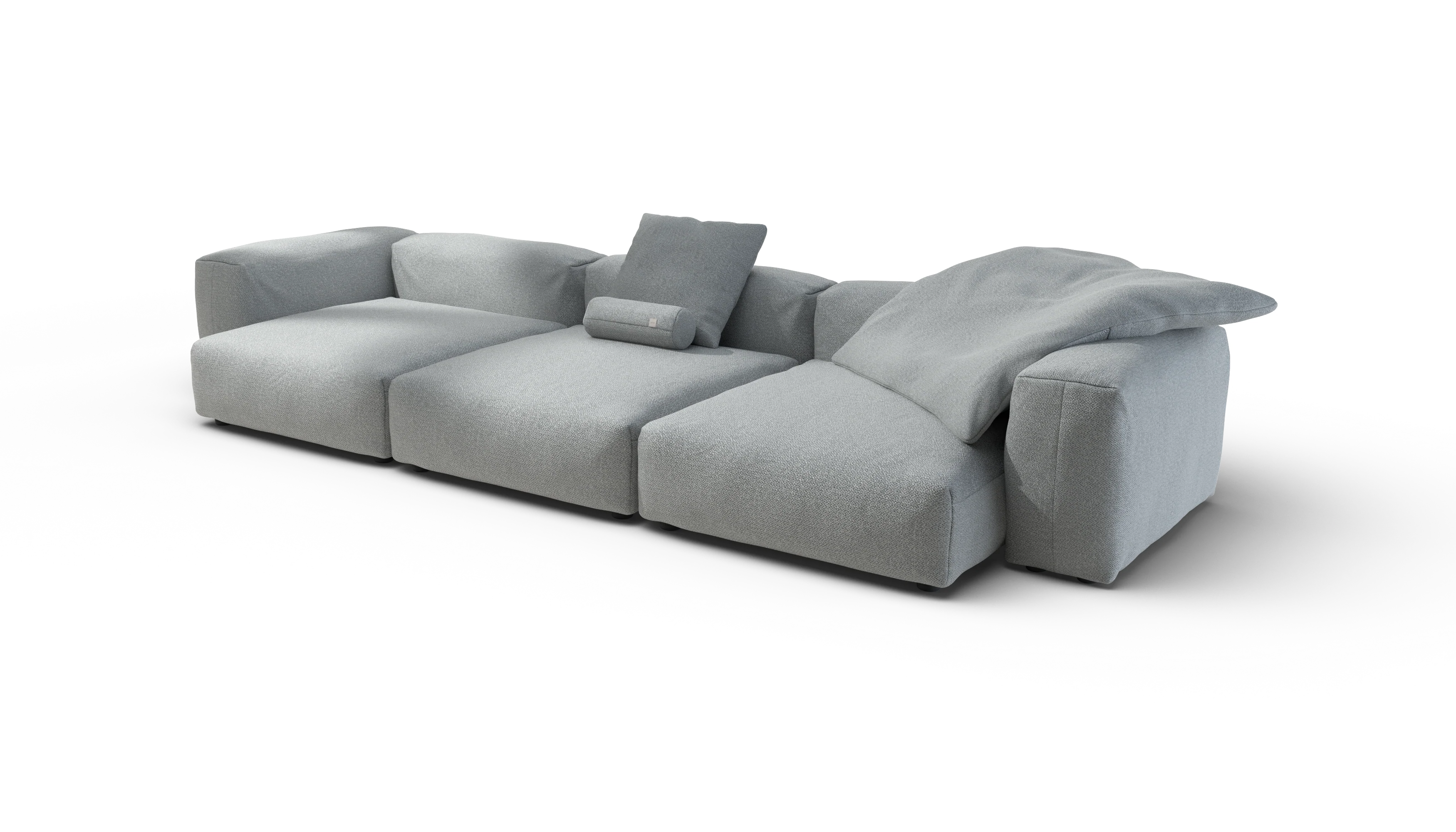 vetsak | Sofa Set 05 - Ridge - Limestone | Modular Sofa | 5 Seater | Big Sofa | Corner Sofa - Image 3