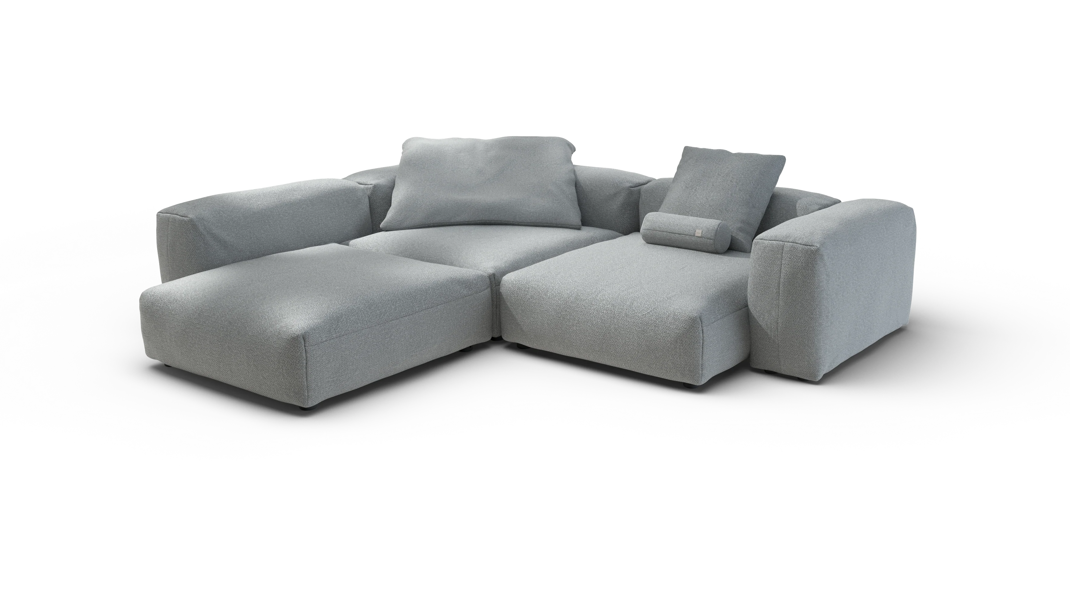 vetsak | Sofa Set 05 - Ridge - Limestone | Modular Sofa | 5 Seater | Big Sofa | Corner Sofa - Image 4