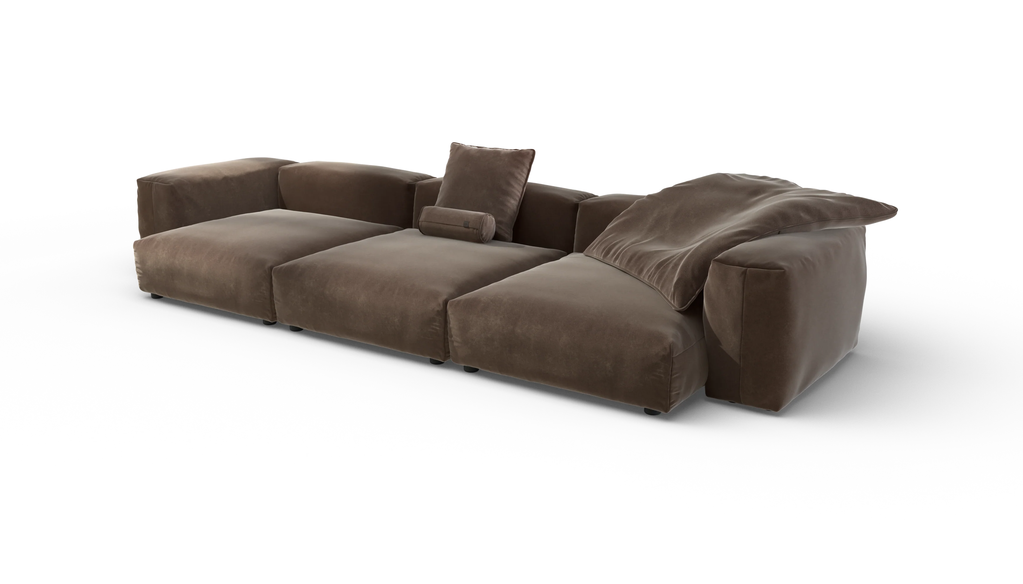 vetsak | Sofa Set 05 - Suave - Espresso | Modular Sofa | 5 Seater | Big Sofa | Corner Sofa - Image 3