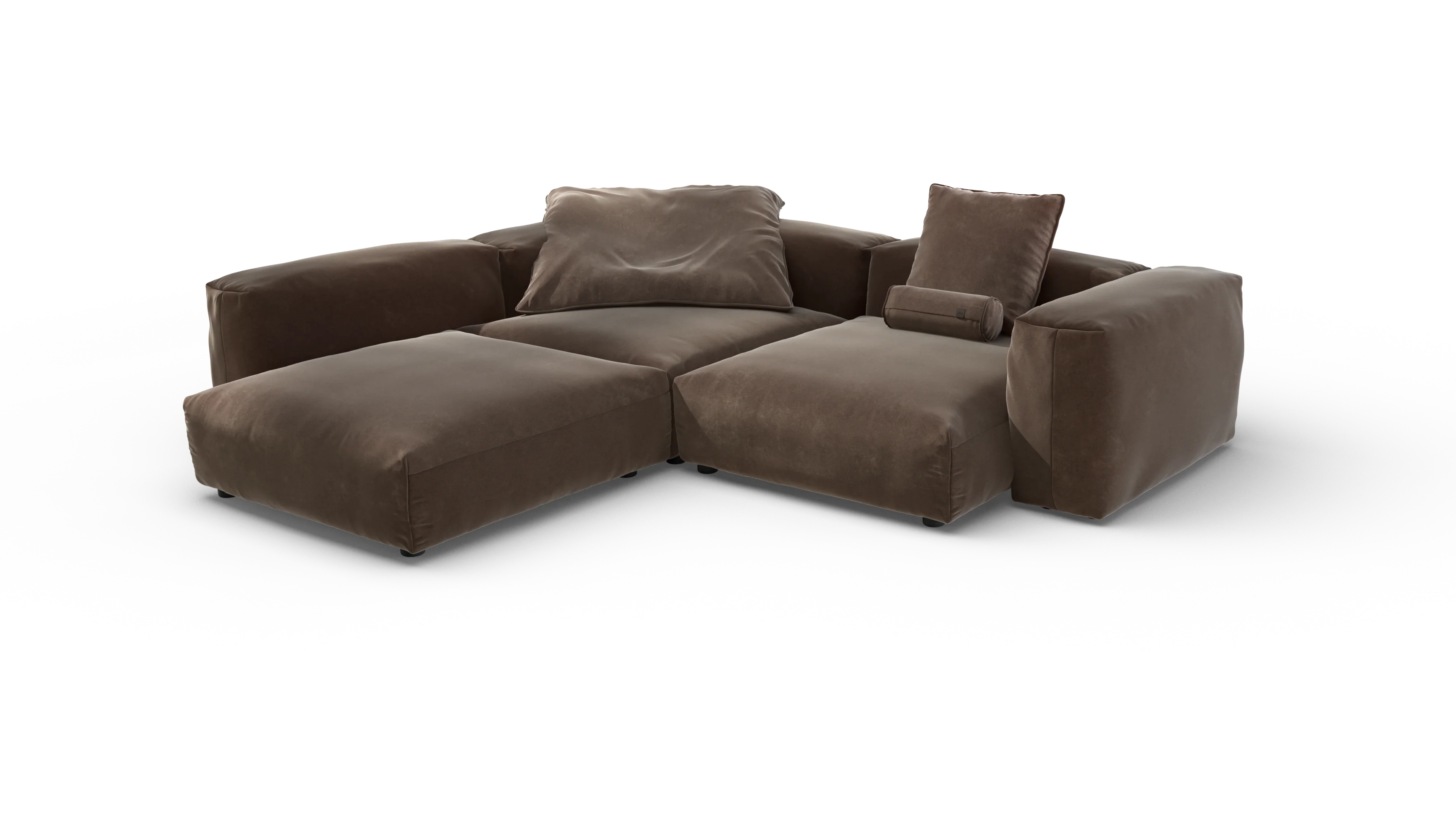 vetsak | Sofa Set 05 - Suave - Espresso | Modular Sofa | 5 Seater | Big Sofa | Corner Sofa - Image 4