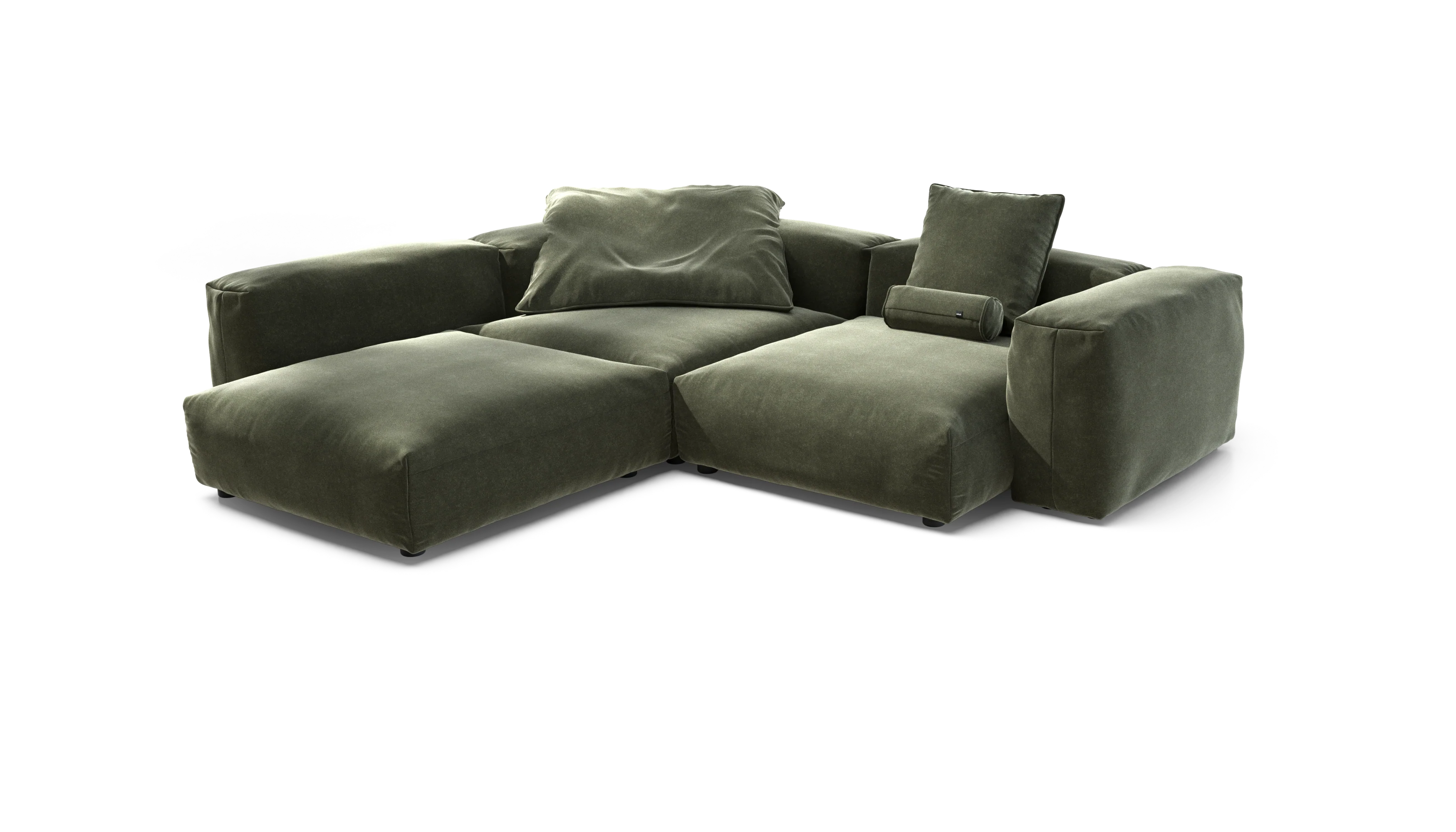 vetsak | Sofa Set 05 - Suave - Pine | Modular Sofa | 5 Seater | Big Sofa | Corner Sofa - Image 4