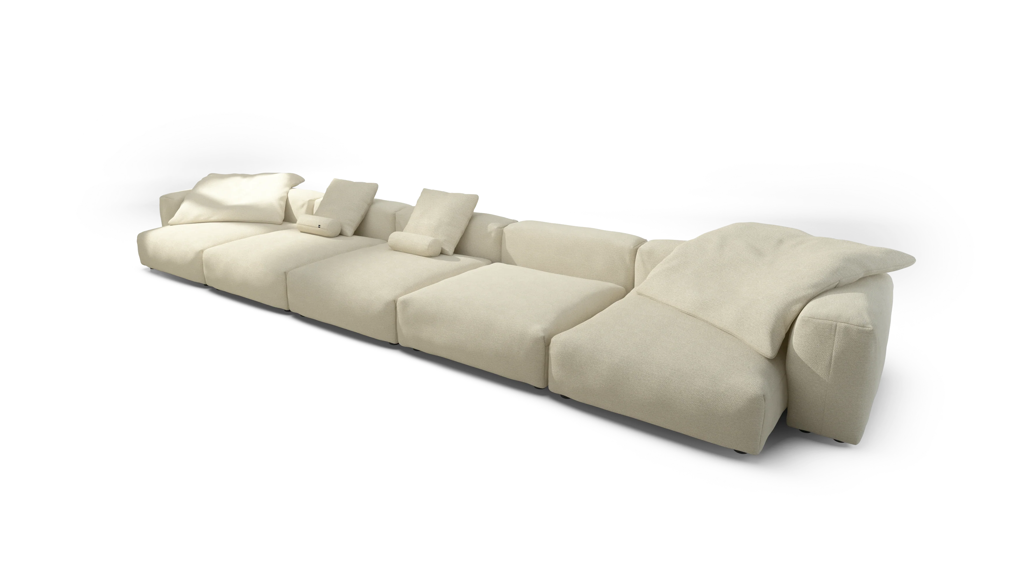 vetsak | Sofa Set 06 - Loop Loop - Duna | Modular Sofa | 6.5 Seater | Big Sofa | U-Shape | Corner Sofa - Image 4