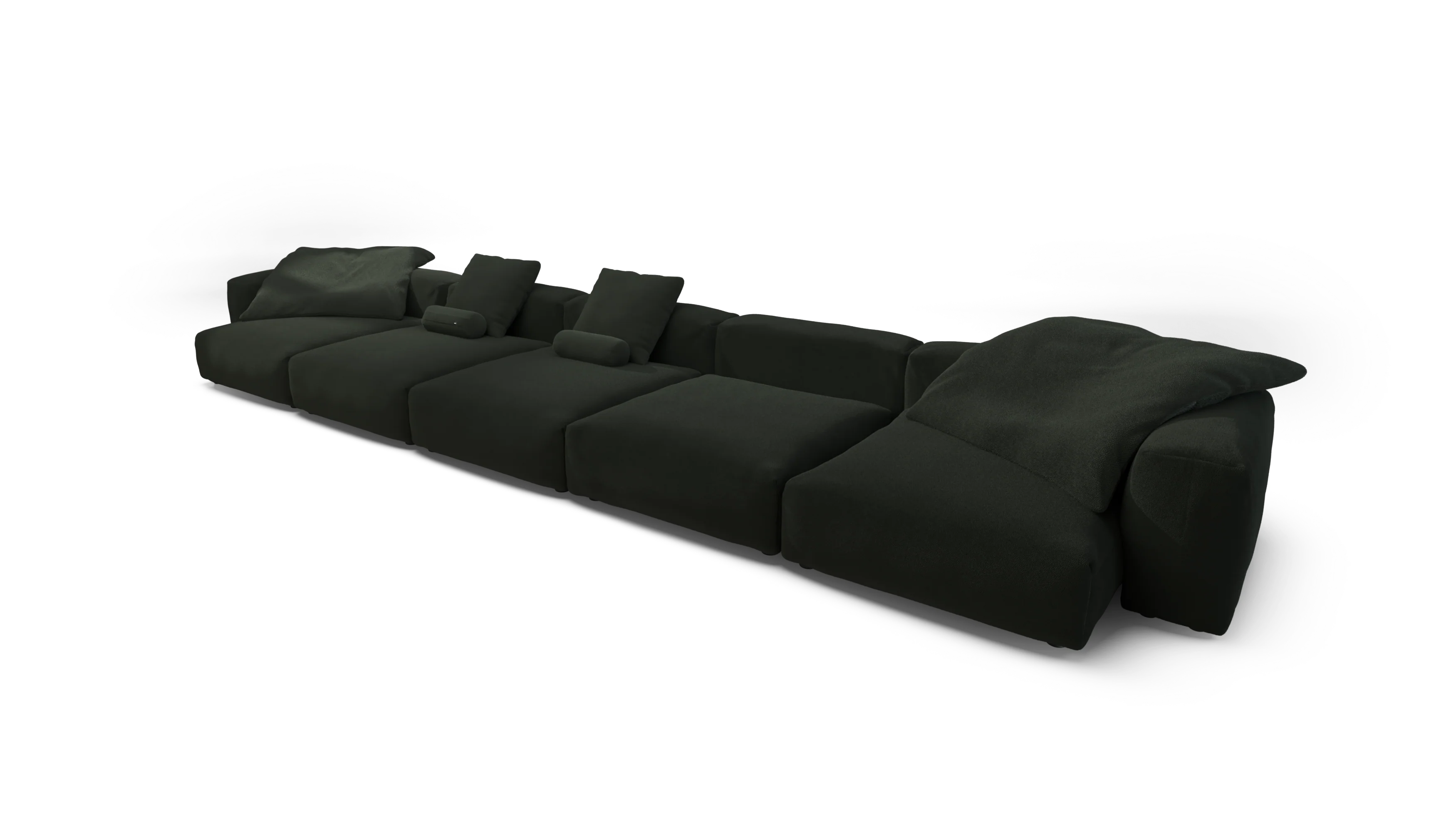 vetsak | Sofa Set 06 - Loop Loop - Mousse | Modular Sofa | 6.5 Seater | Big Sofa | U-Shape | Corner Sofa - Image 4