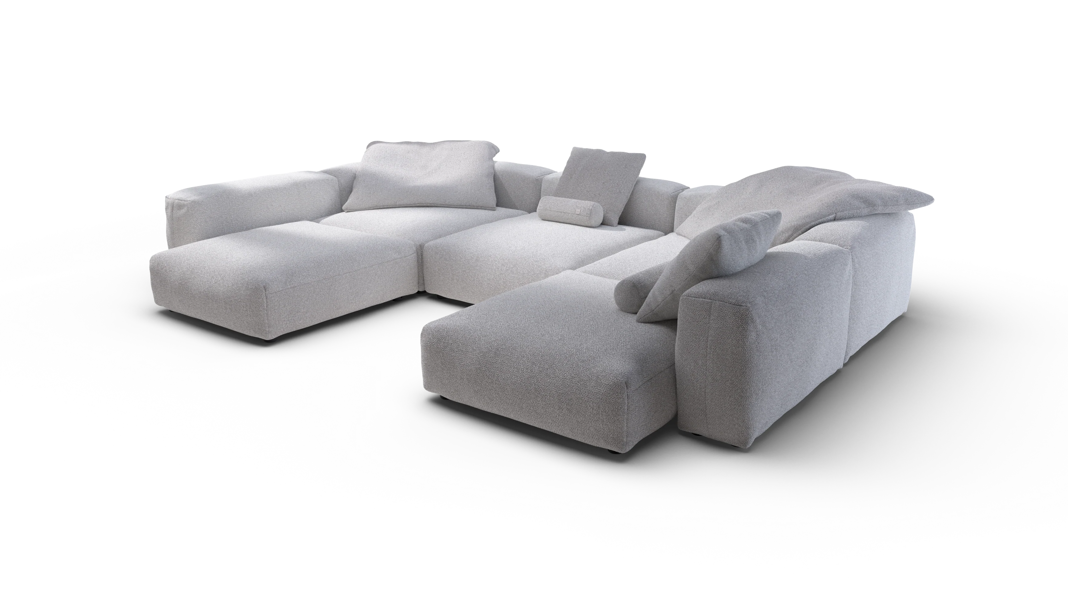 vetsak | Sofa Set 06 - Ridge - Dune | Modular Sofa | 6.5 Seater | Big Sofa | U-Shape | Corner Sofa - Image 3