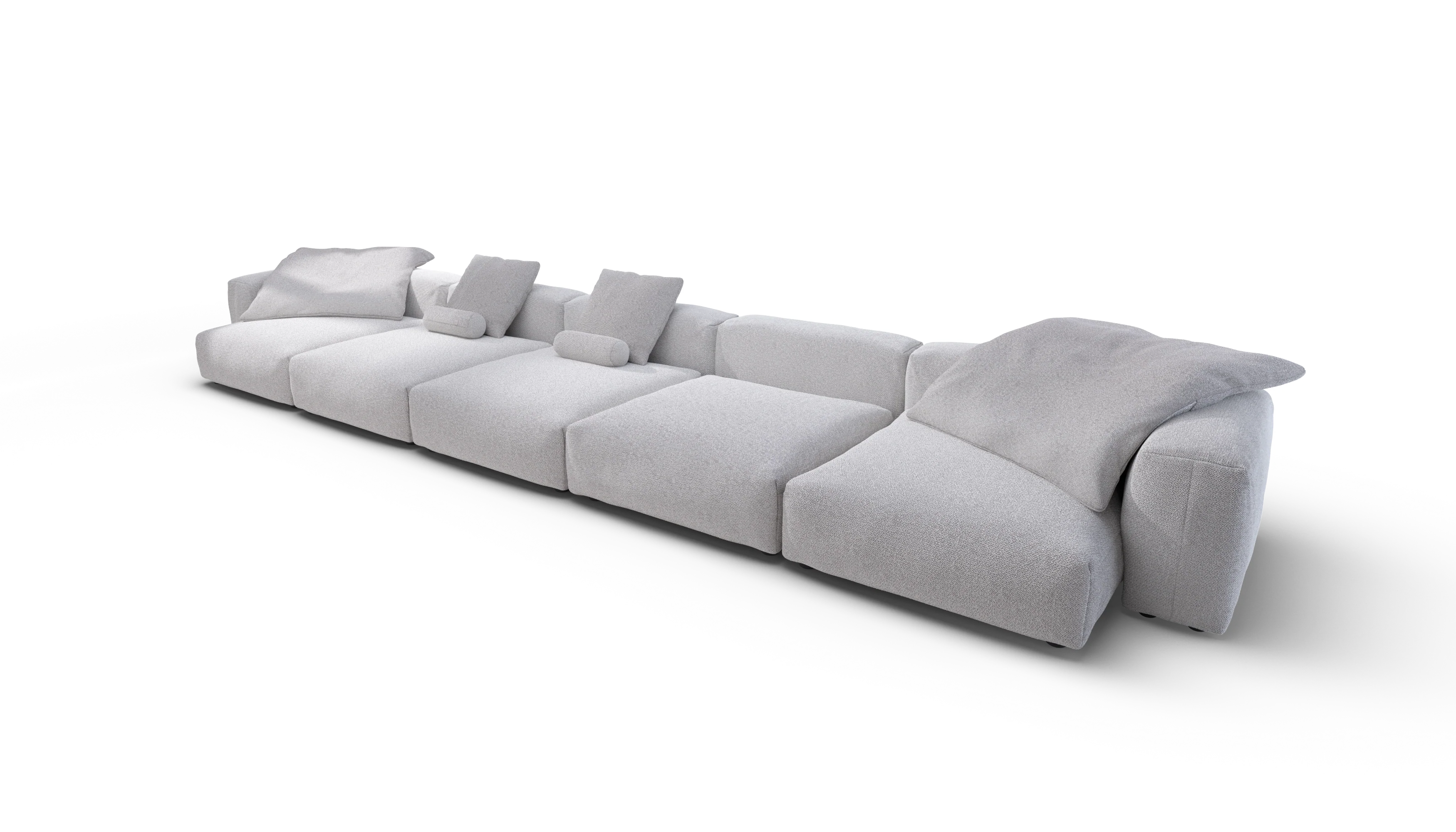 vetsak | Sofa Set 06 - Ridge - Dune | Modular Sofa | 6.5 Seater | Big Sofa | U-Shape | Corner Sofa - Image 4