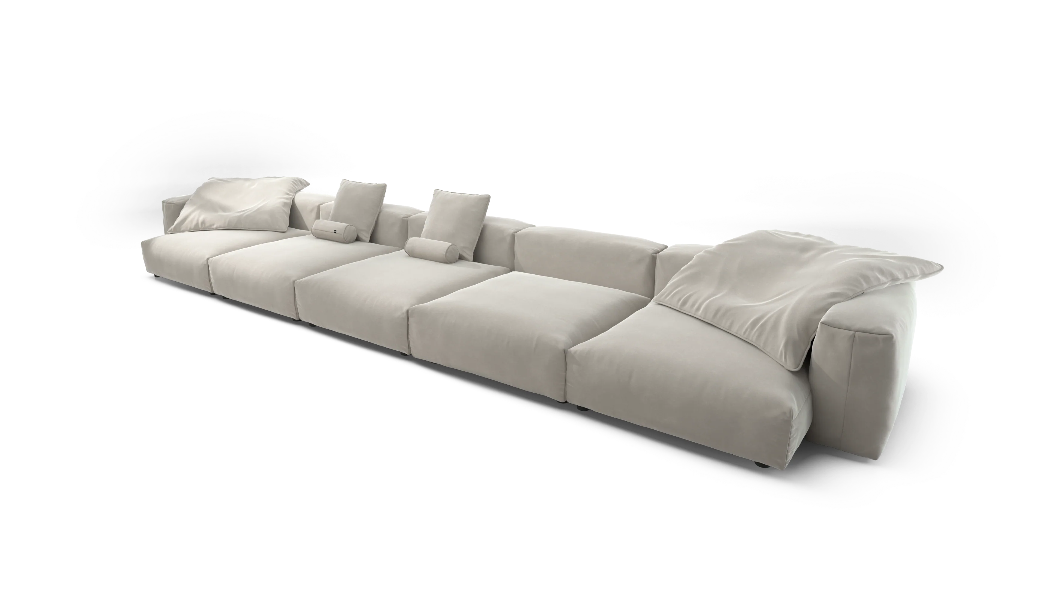 vetsak | Sofa Set 06 - Suave - Clay | Modular Sofa | 6.5 Seater | Big Sofa | U-Shape | Corner Sofa - Image 4
