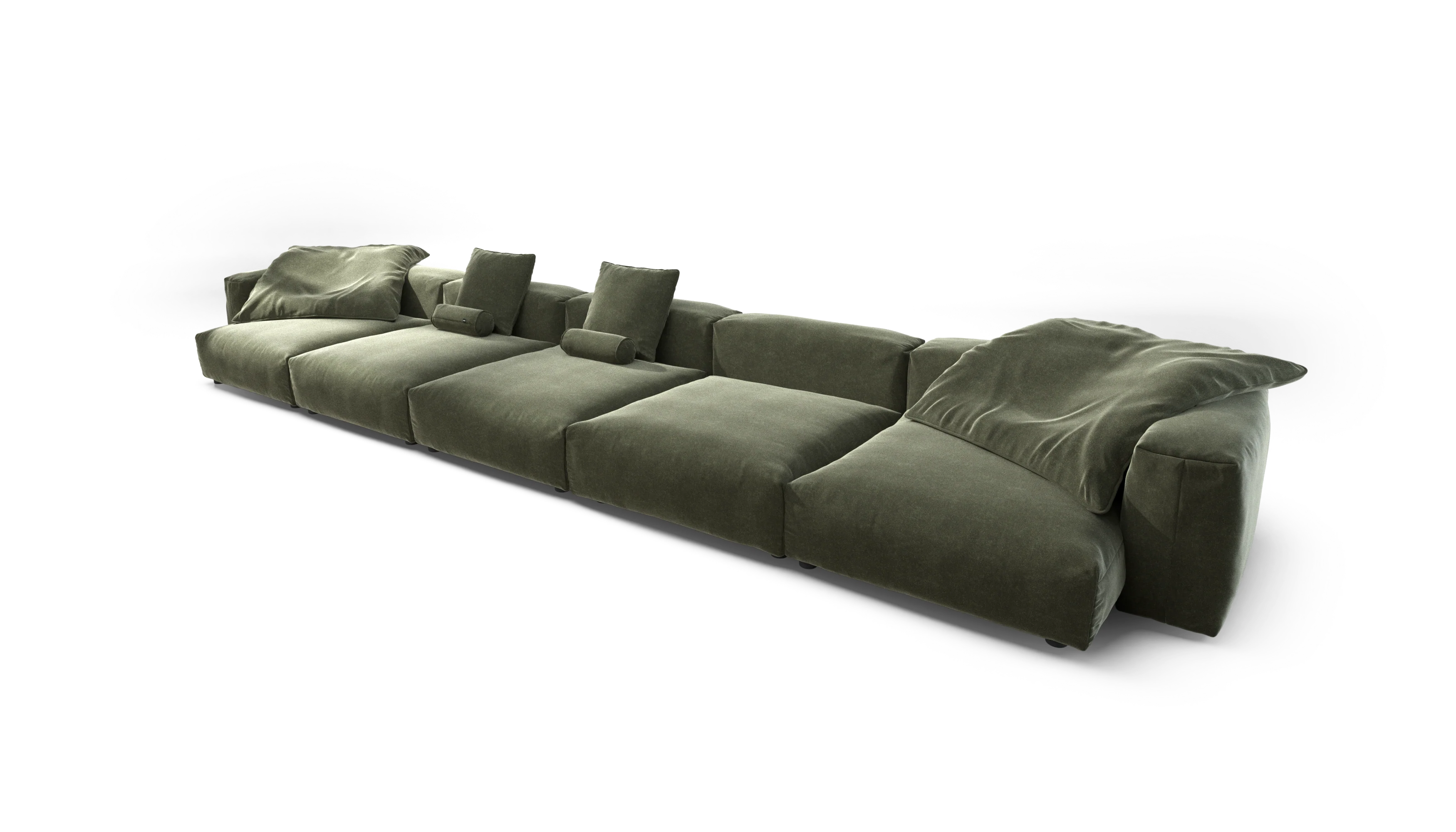 vetsak | Sofa Set 06 - Suave - Pine | Modular Sofa | 6.5 Seater | Big Sofa | U-Shape | Corner Sofa - Image 4