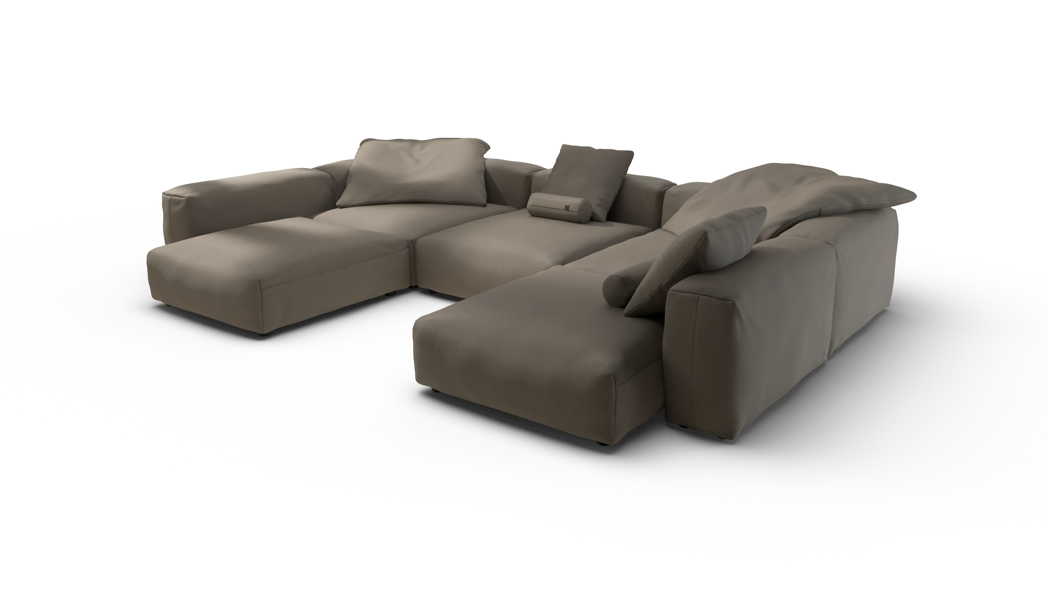 vetsak | Sofa Set 06 - Terrain - Driftwood | Modular Sofa | 6.5 Seater | Big Sofa | U-Shape | Corner Sofa - Image 3