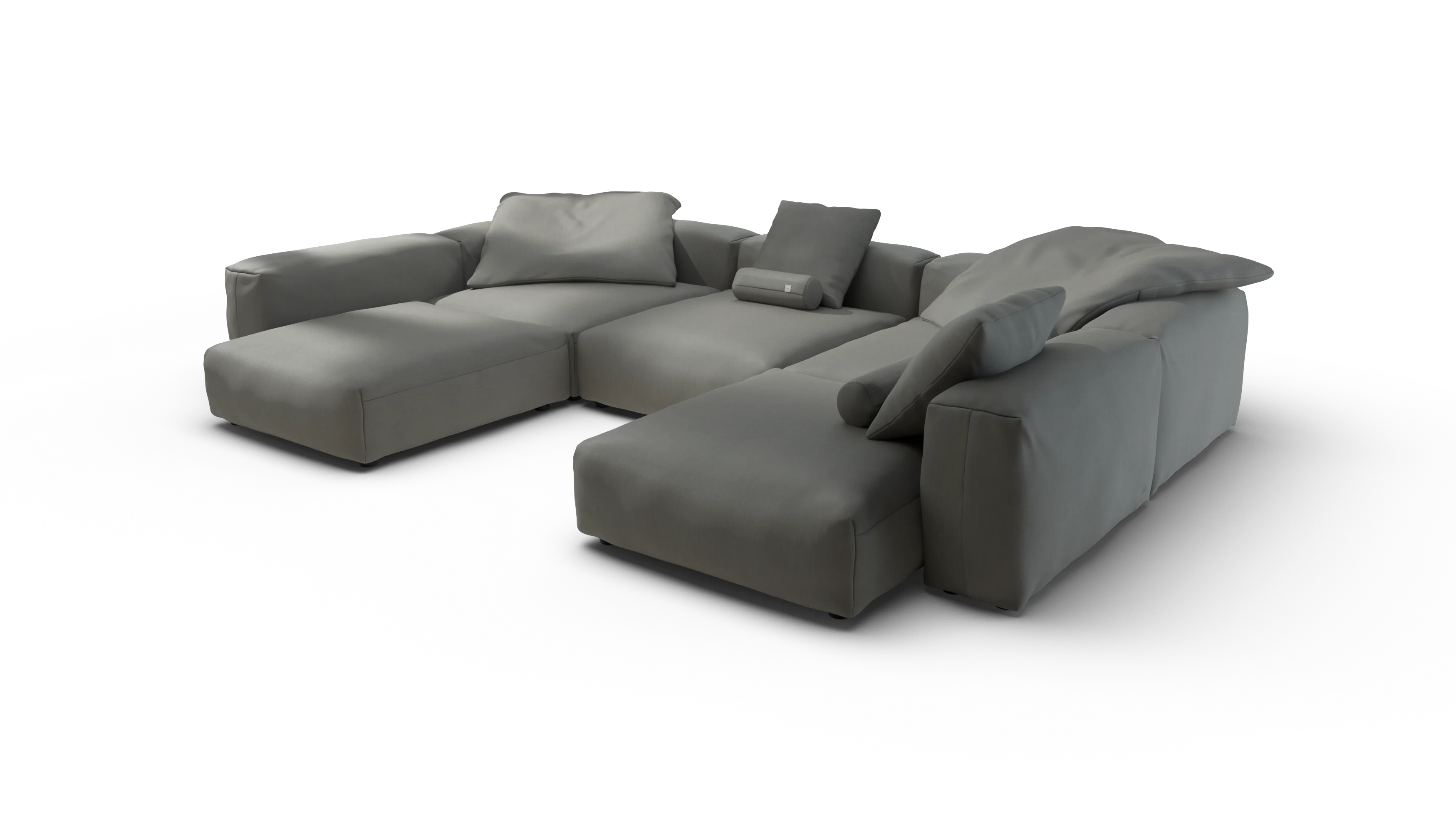 vetsak | Sofa Set 06 - Terrain - Flint | Modular Sofa | 6.5 Seater | Big Sofa | U-Shape | Corner Sofa - Image 3