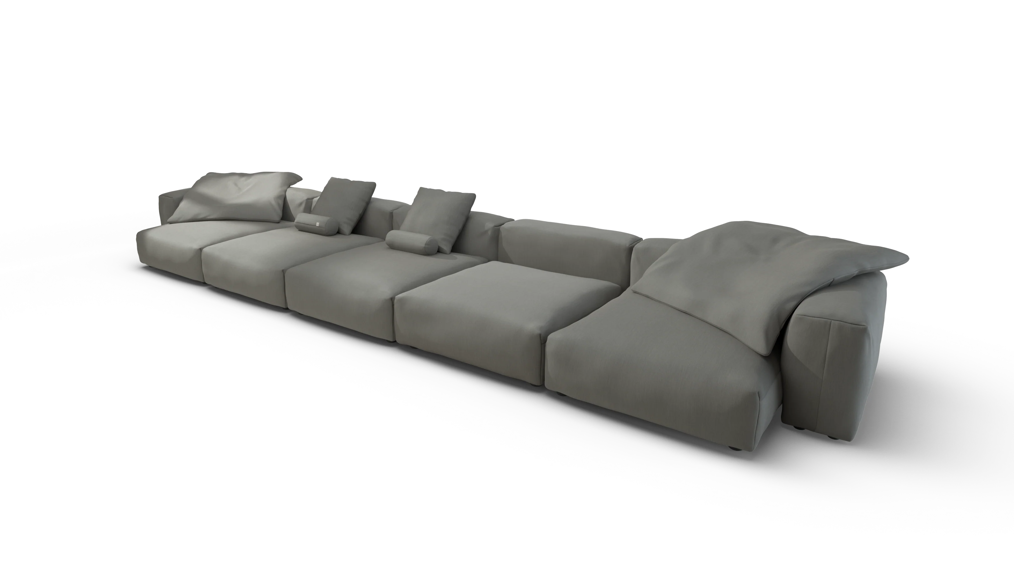 vetsak | Sofa Set 06 - Terrain - Flint | Modular Sofa | 6.5 Seater | Big Sofa | U-Shape | Corner Sofa - Image 4