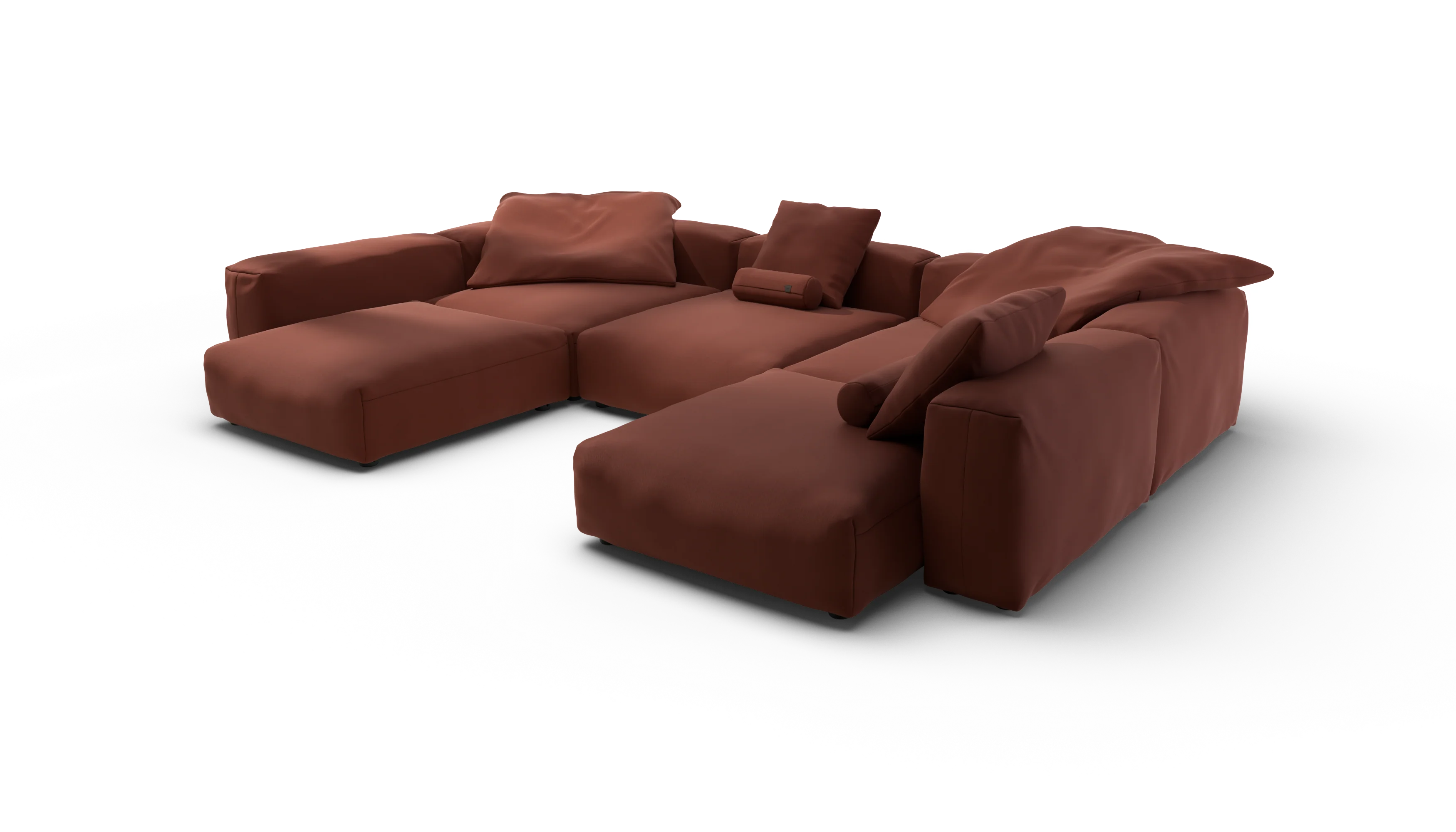 vetsak | Sofa Set 06 - Terrain - Saffron | Modular Sofa | 6.5 Seater | Big Sofa | U-Shape | Corner Sofa - Image 3