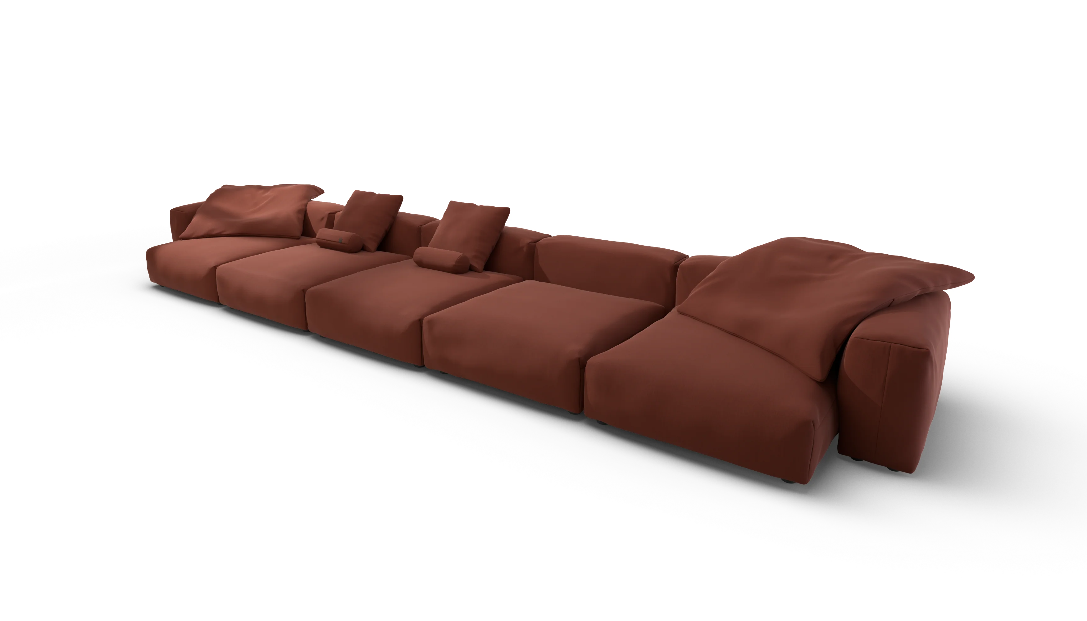 vetsak | Sofa Set 06 - Terrain - Saffron | Modular Sofa | 6.5 Seater | Big Sofa | U-Shape | Corner Sofa - Image 4