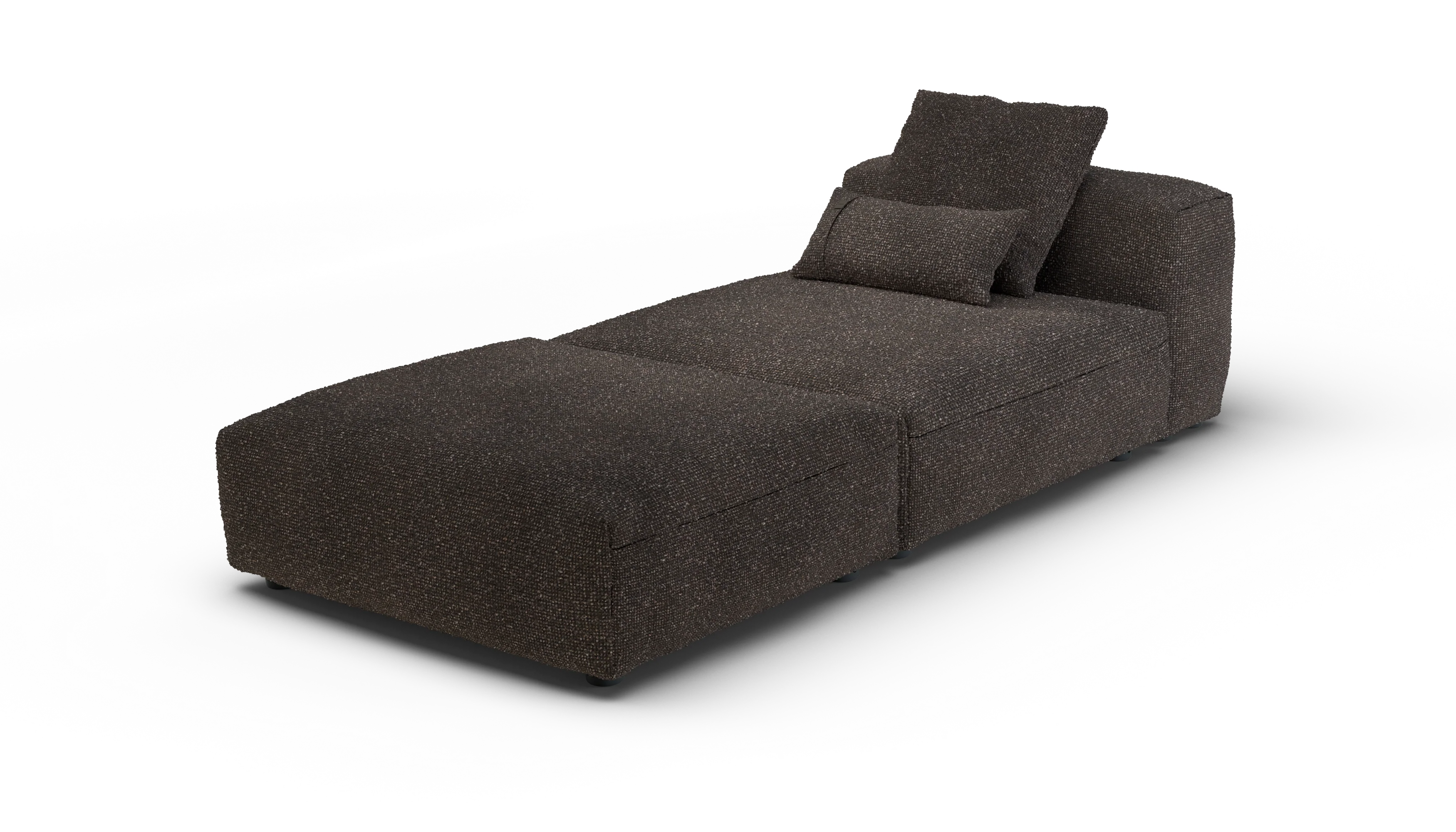 vetsak | Sofa Set 07 - Sun Lounger - Nub - Walnut | Modular Sofa | 2 Seater | Daybed | Chaiselounge - Image 3