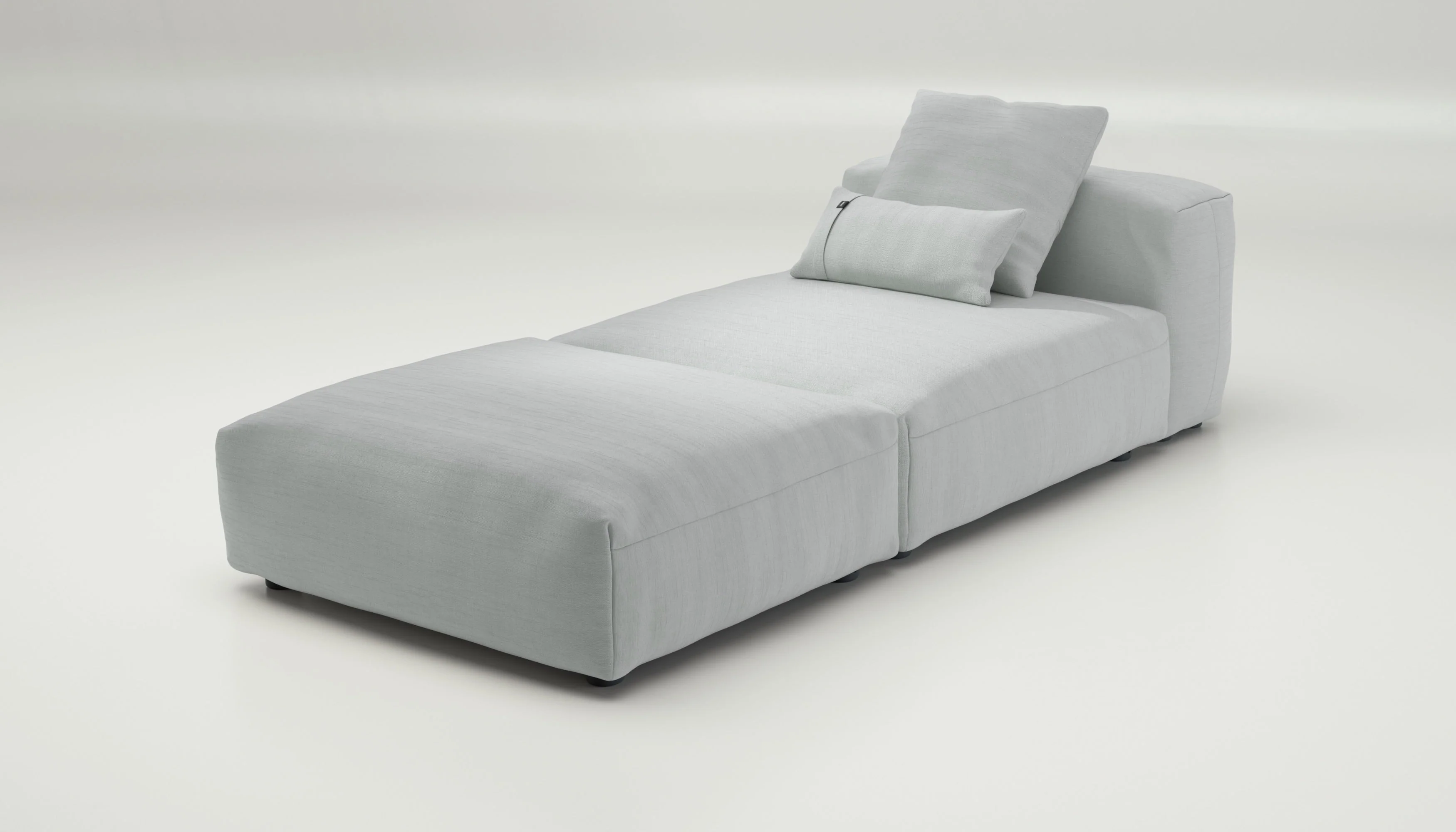 vetsak | Sofa Set 07 - Sun Lounger - Pique - Light Grey | Modular Sofa | 2 Seater | Daybed | Chaiselounge - Image 3