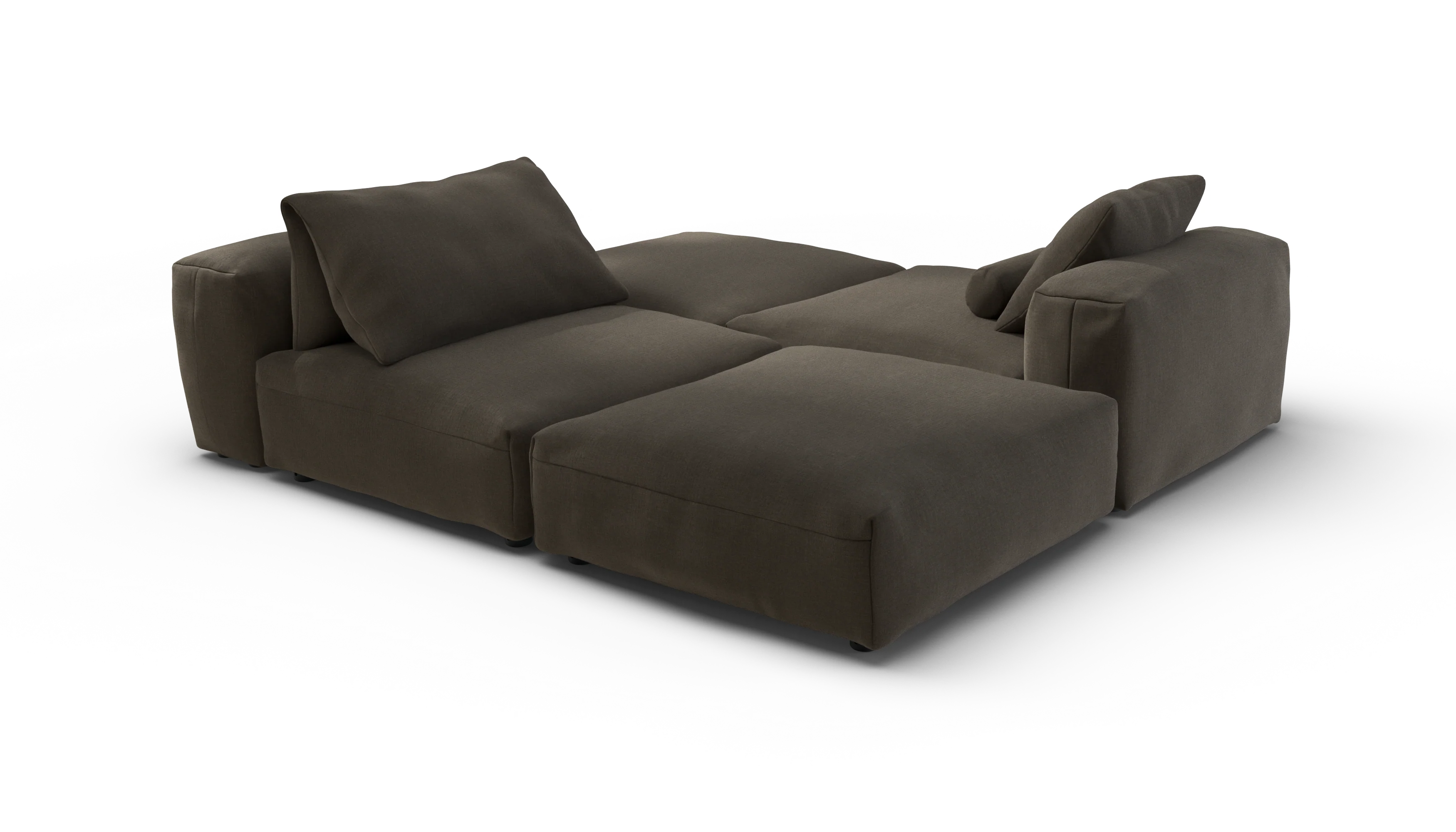 vetsak | Sofa Set 08 - Daybed - Breeze - Brown | Modular Sofa | 6 Seater | Outdoor Island | Double lounger - Image 3