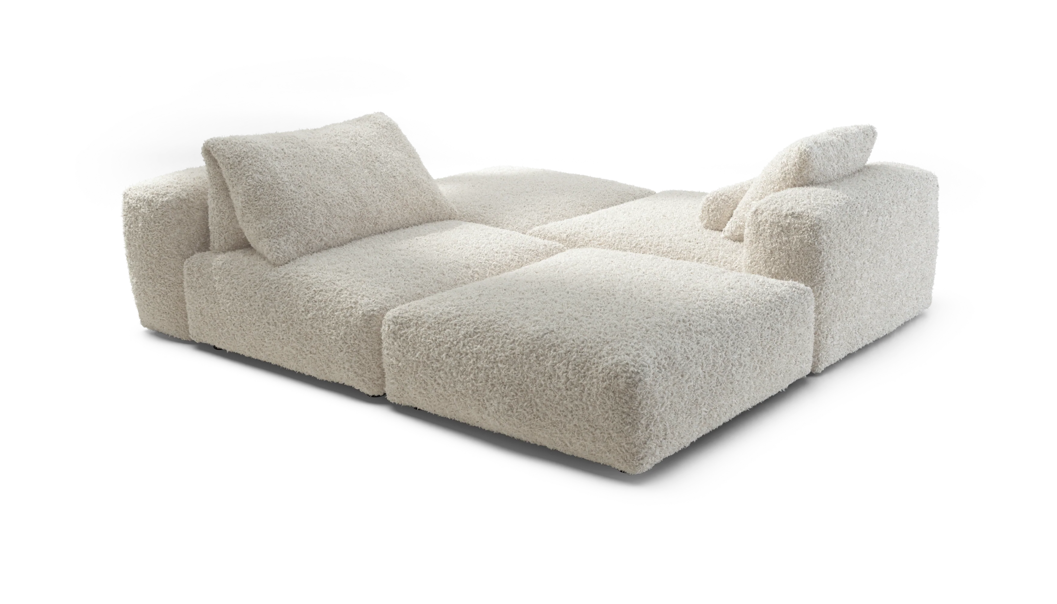 vetsak | Sofa Set 08 - Daybed - Doodle - Creme | Modular Sofa | 6 Seater | Outdoor Island | Double lounger - Image 3