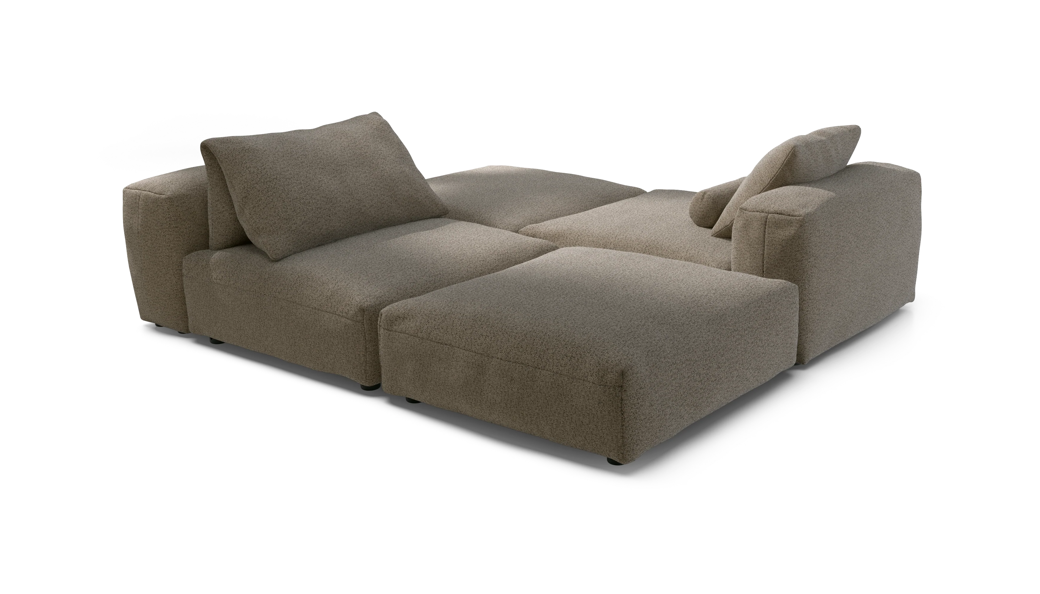 vetsak | Sofa Set 08 - Daybed - Loop Loop - Taupe | Modular Sofa | 6 Seater | Outdoor Island | Double lounger - Image 3