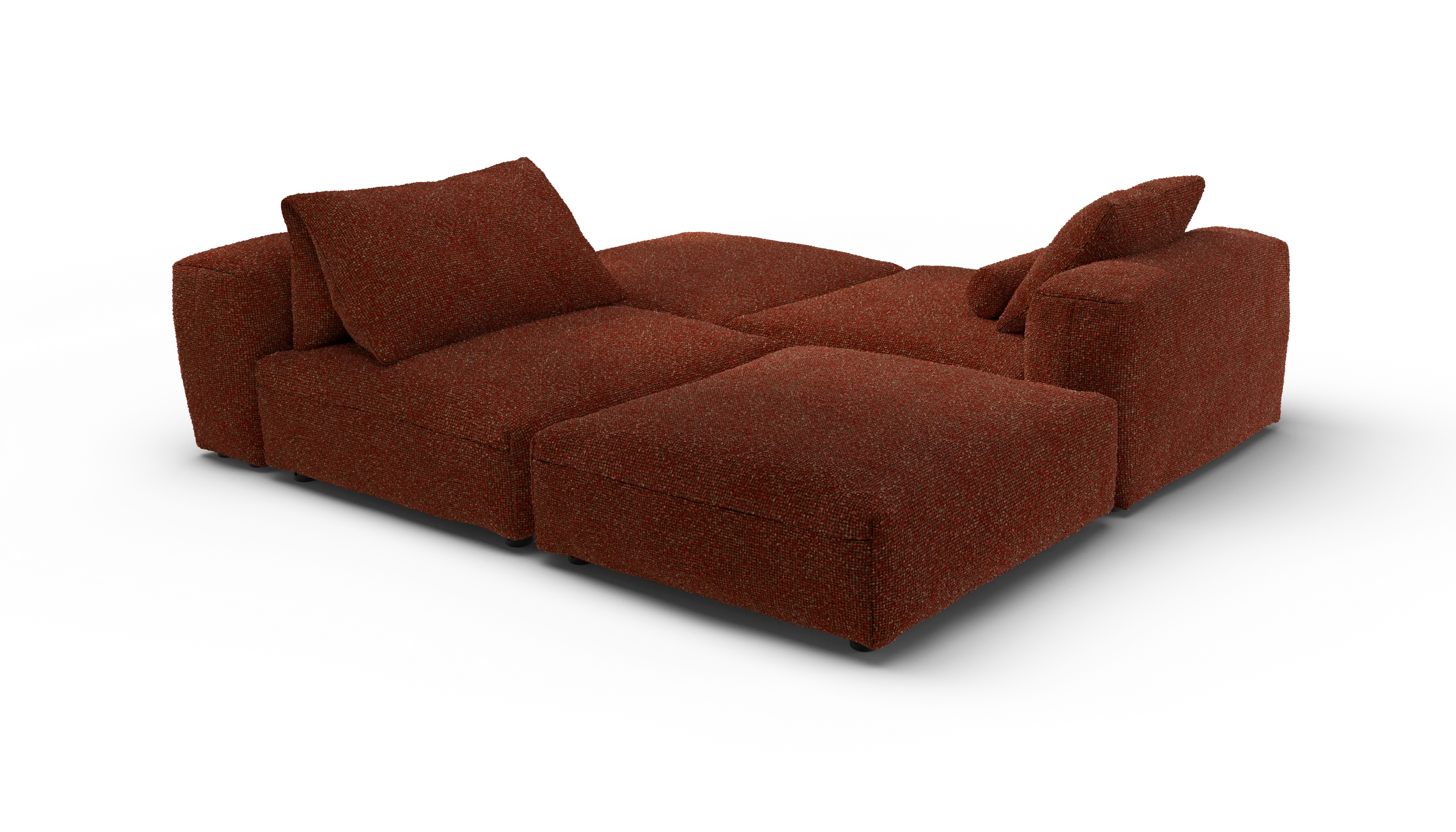 vetsak | Sofa Set 08 - Daybed - Nub - Sienna | Modular Sofa | 6 Seater | Outdoor Island | Double lounger - Image 3