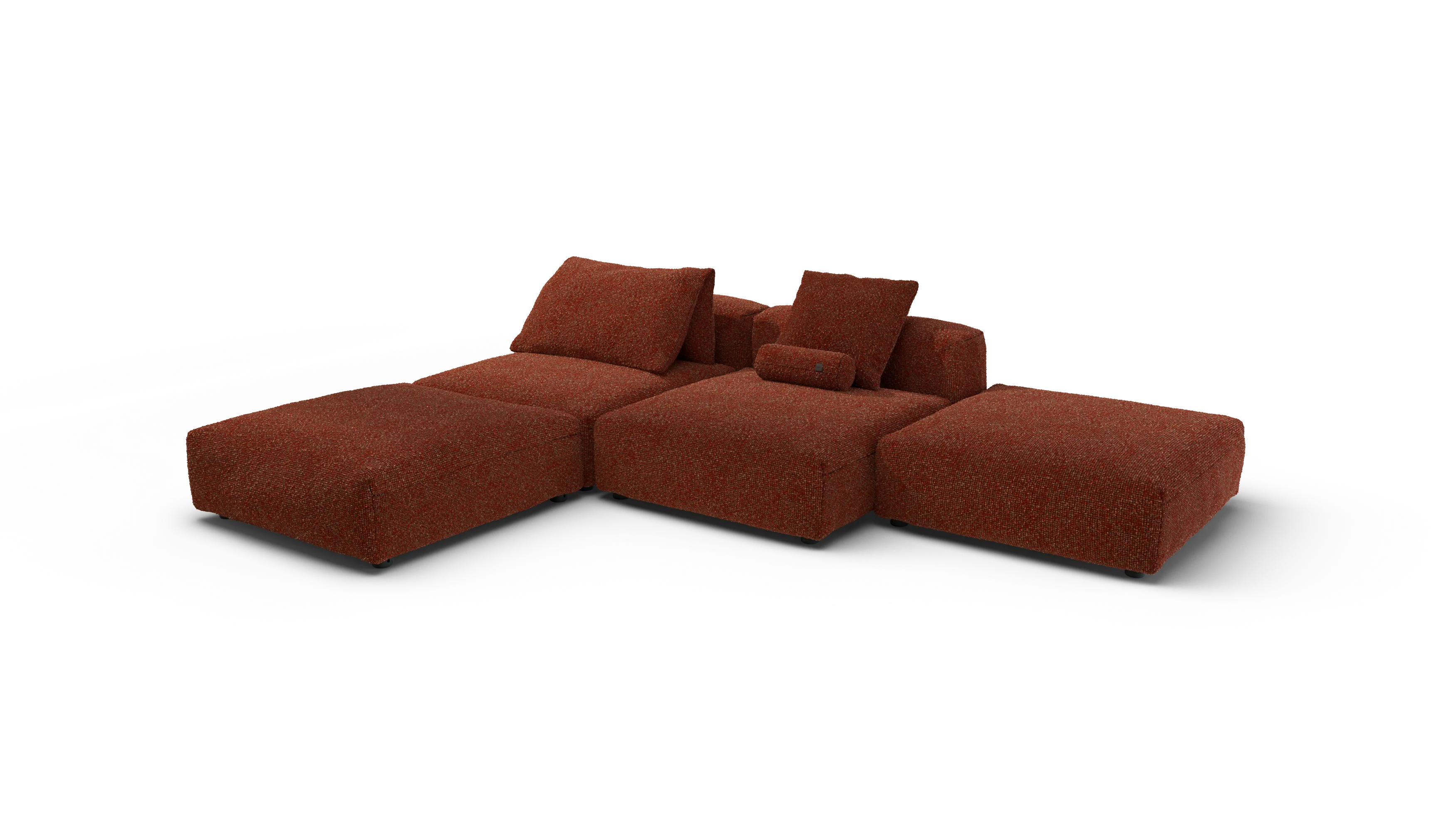 vetsak | Sofa Set 08 - Daybed - Nub - Sienna | Modular Sofa | 6 Seater | Outdoor Island | Double lounger - Image 4