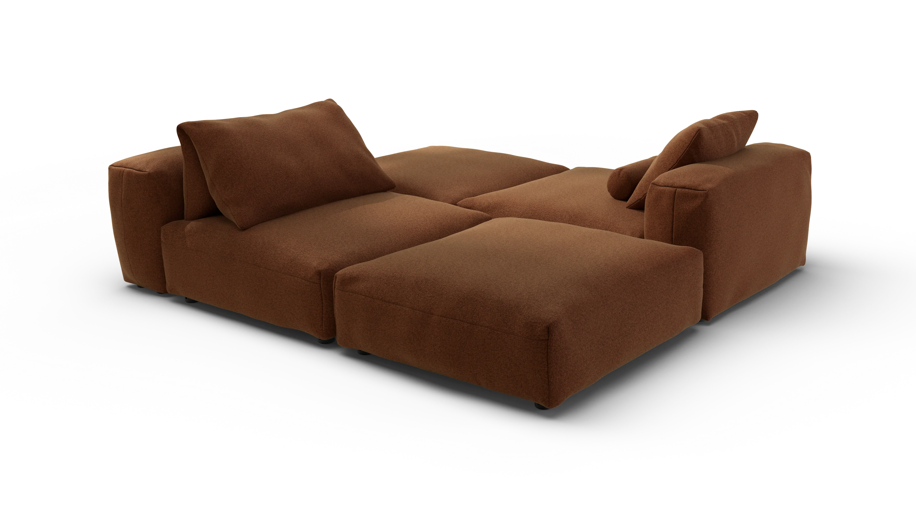 vetsak | Sofa Set 08 - Daybed - Pebble - Sundried | Modular Sofa | 6 Seater | Outdoor Island | Double lounger - Image 3