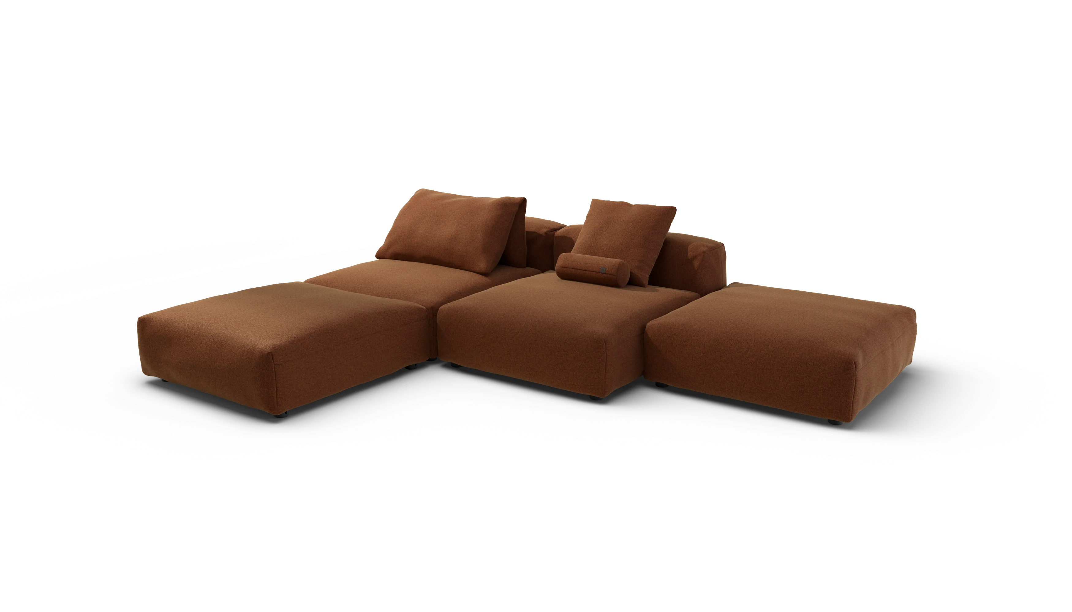 vetsak | Sofa Set 08 - Daybed - Pebble - Sundried | Modular Sofa | 6 Seater | Outdoor Island | Double lounger - Image 4