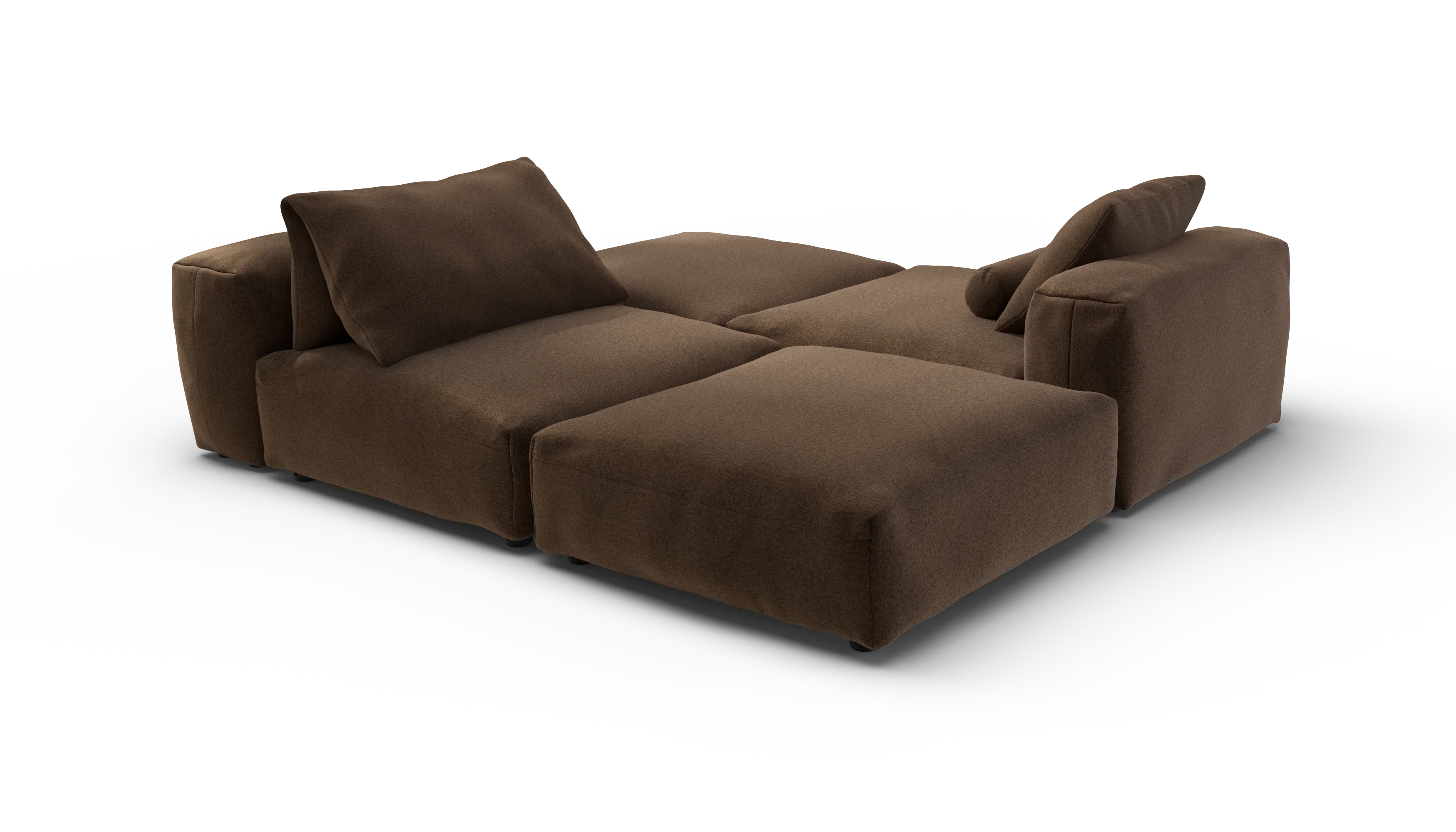 vetsak | Sofa Set 08 - Daybed - Pebble - Umber | Modular Sofa | 6 Seater | Outdoor Island | Double lounger - Image 3