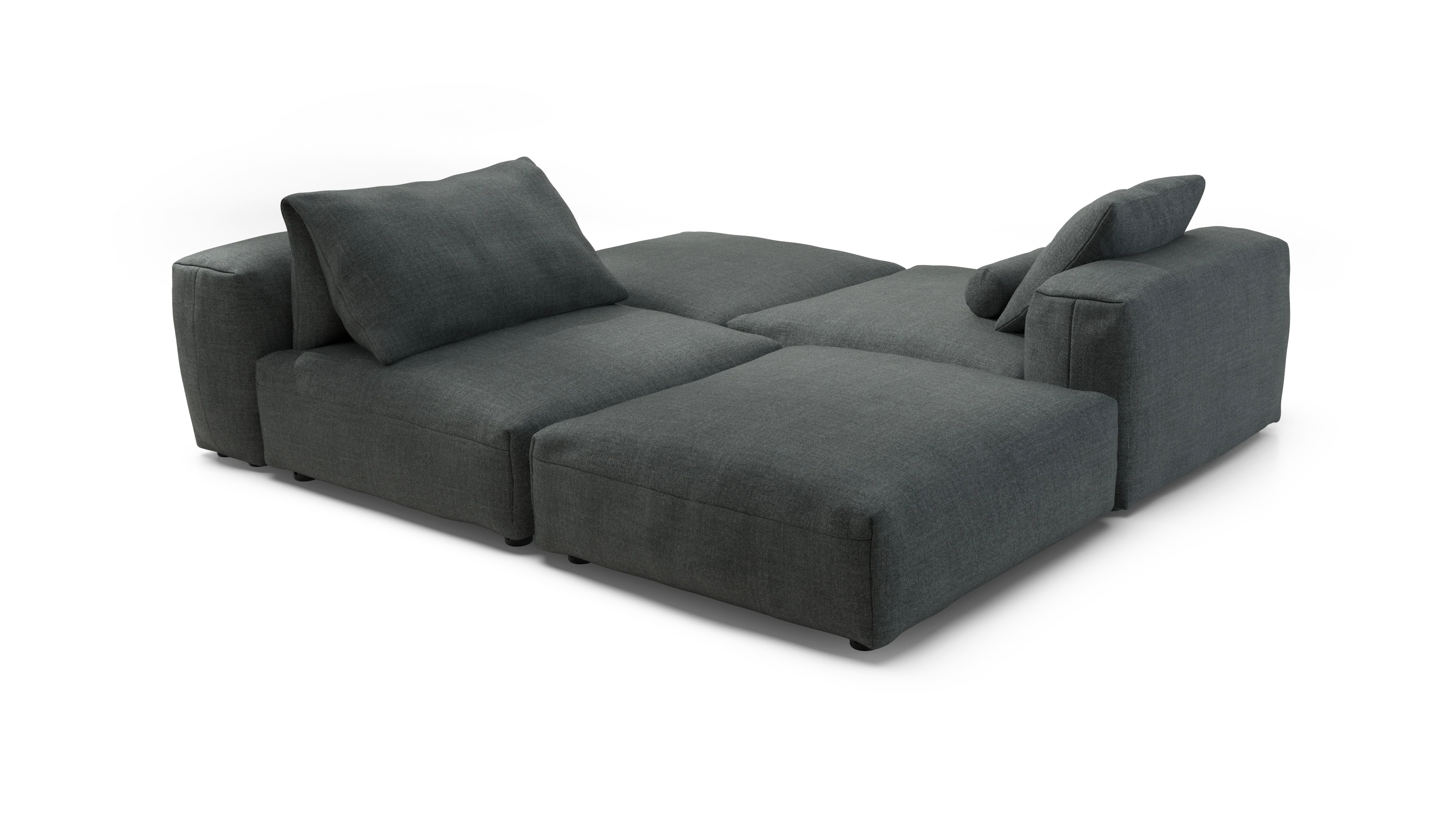 vetsak | Sofa Set 08 - Daybed - Pique - Dark Grey | Modular Sofa | 6 Seater | Outdoor Island | Double lounger - Image 3