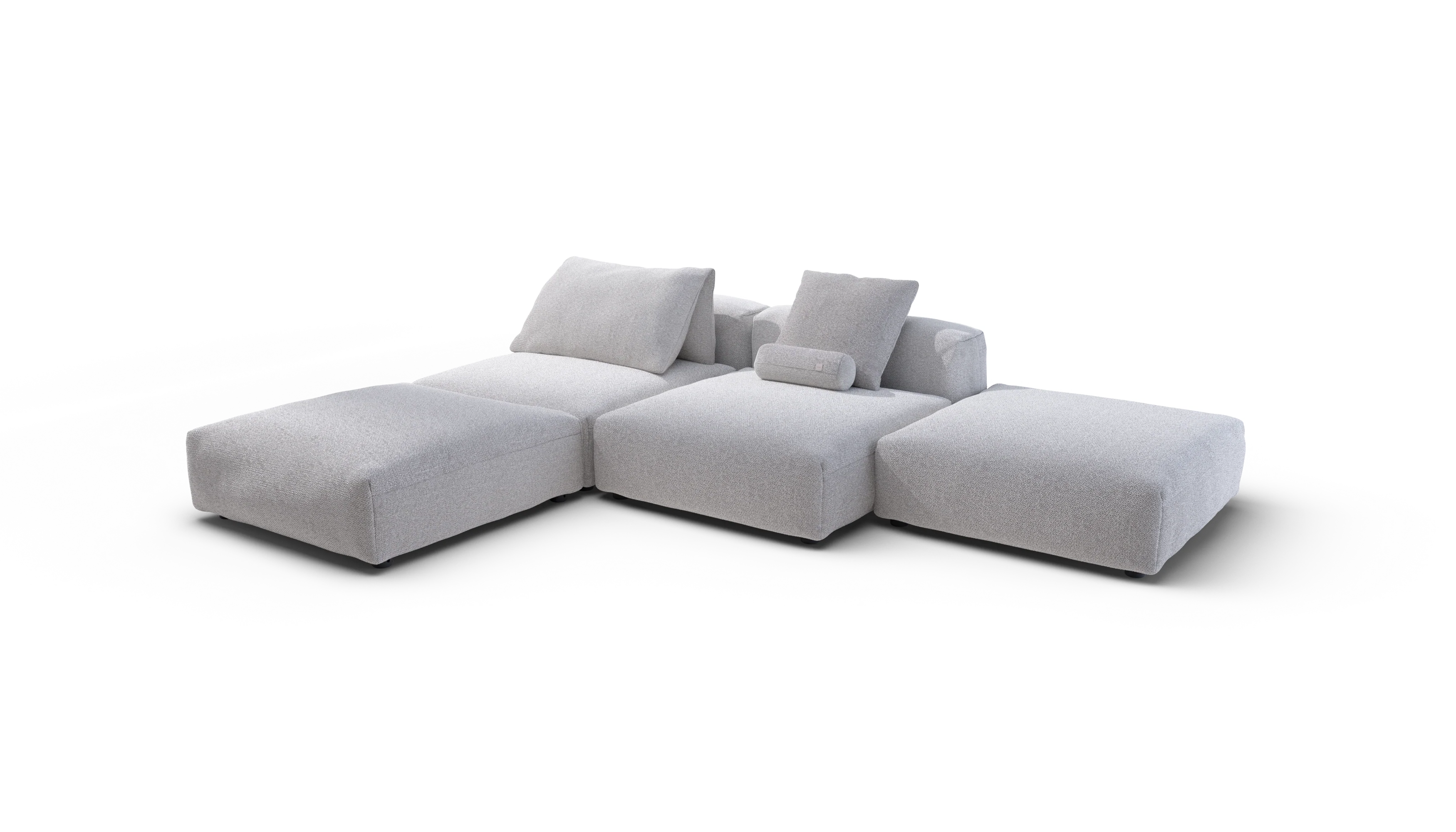 vetsak | Sofa Set 08 - Daybed - Ridge - Dune | Modular Sofa | 6 Seater | Outdoor Island | Double lounger - Image 4