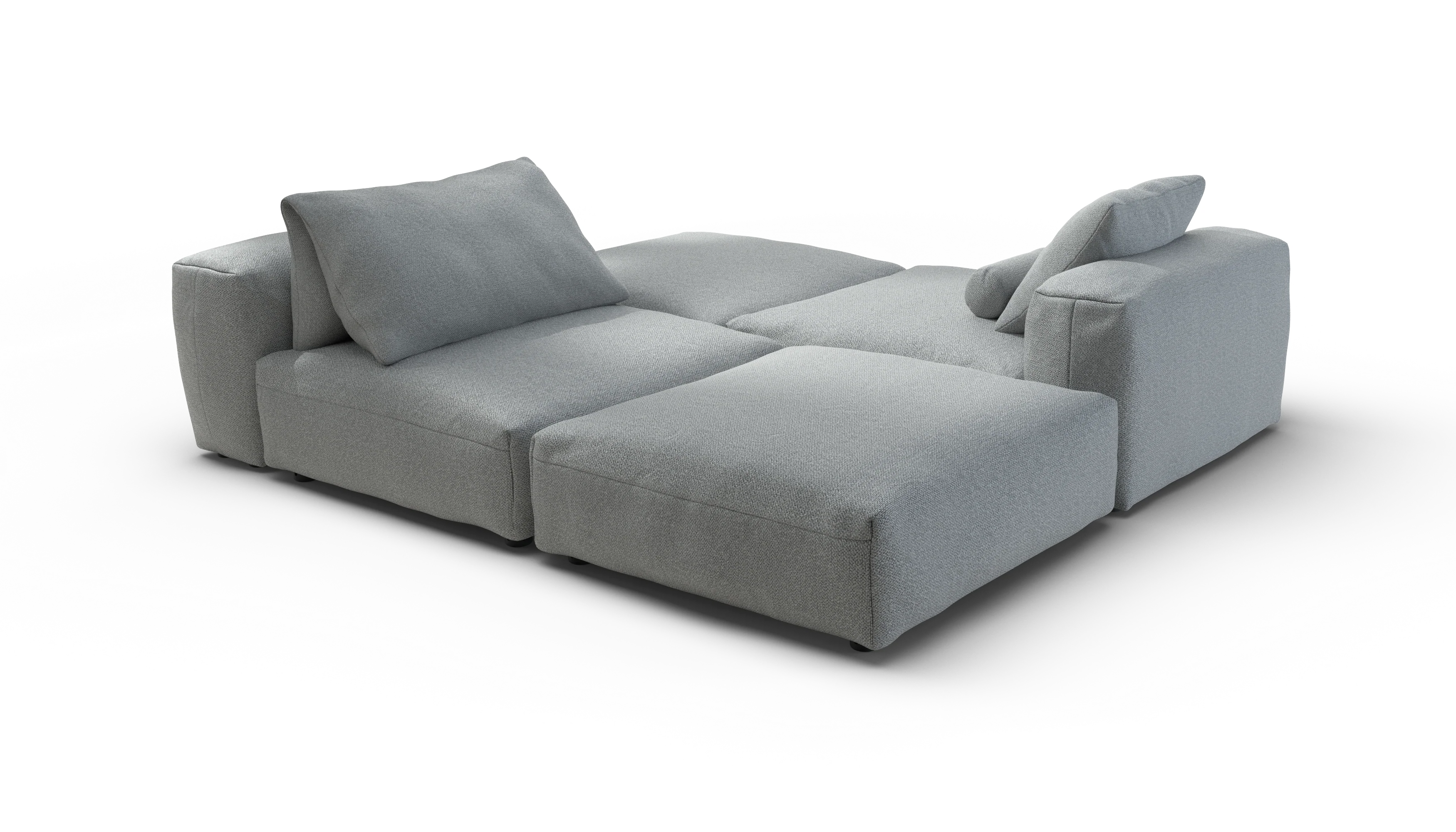 vetsak | Sofa Set 08 - Daybed - Ridge - Limestone | Modular Sofa | 6 Seater | Outdoor Island | Double lounger - Image 3