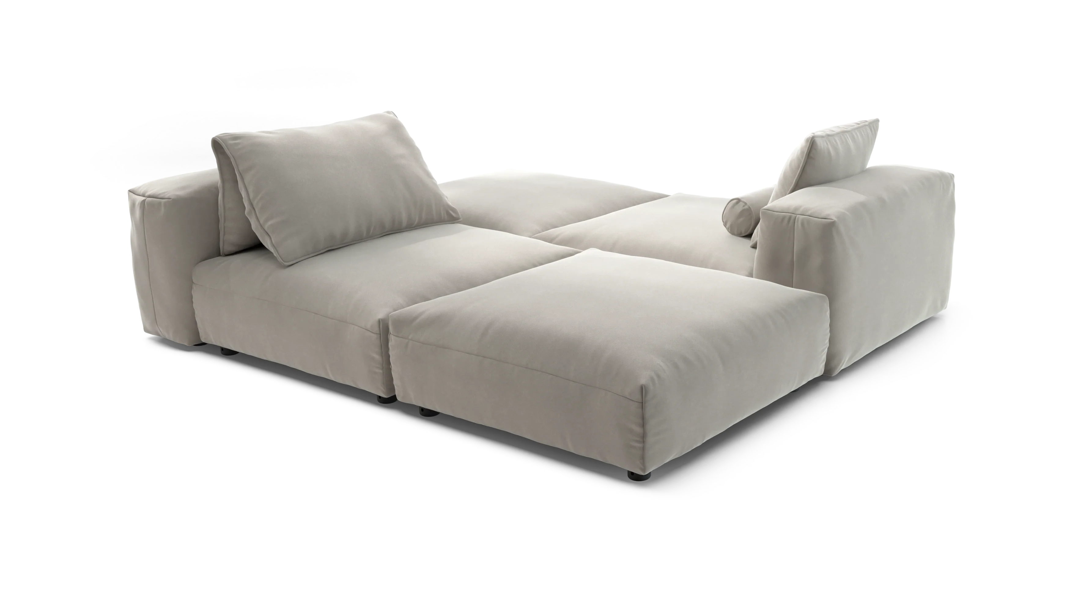 vetsak | Sofa Set 08 - Daybed - Suave - Clay | Modular Sofa | 6 Seater | Outdoor Island | Double lounger - Image 3