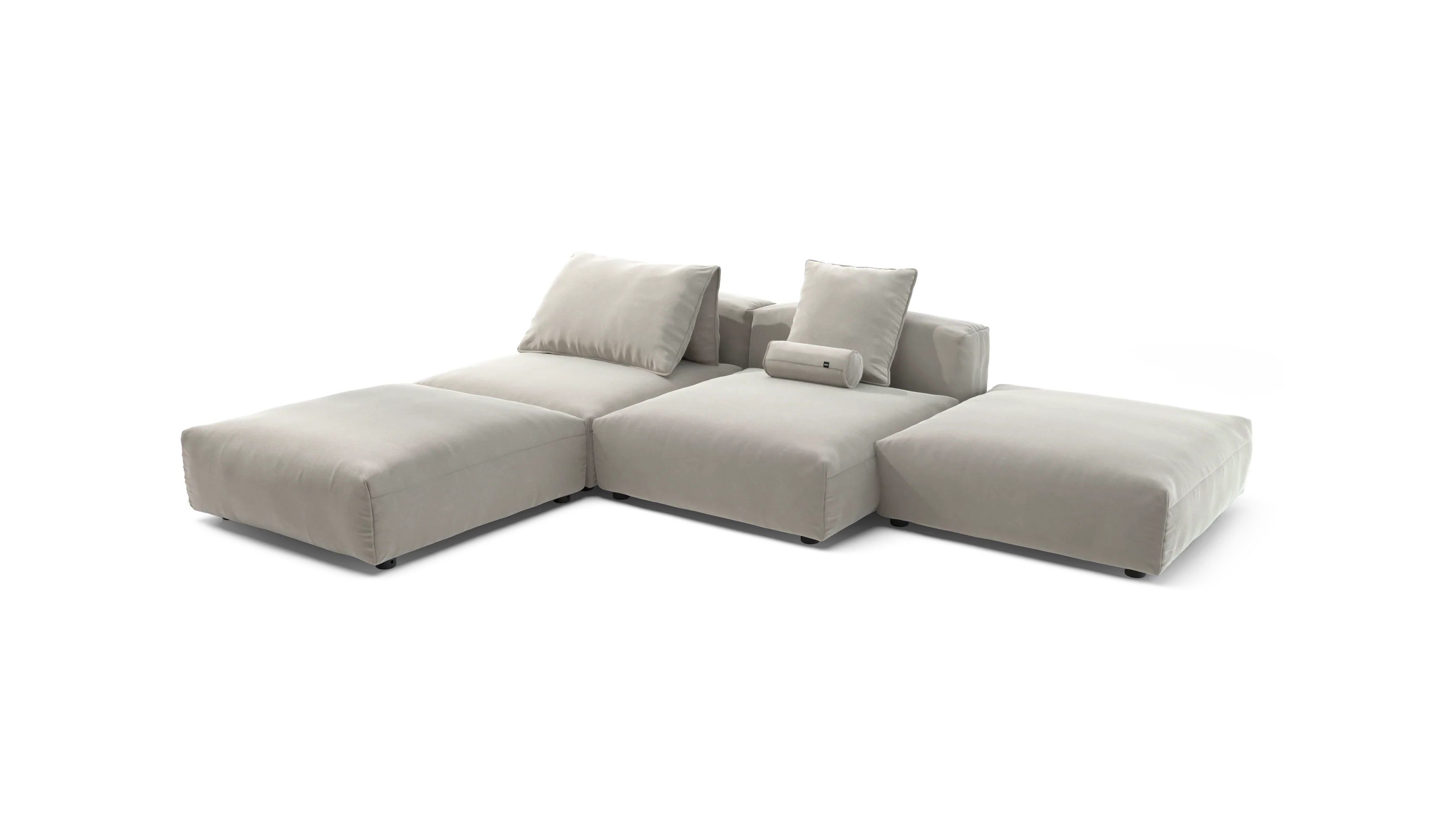 vetsak | Sofa Set 08 - Daybed - Suave - Clay | Modular Sofa | 6 Seater | Outdoor Island | Double lounger - Image 4