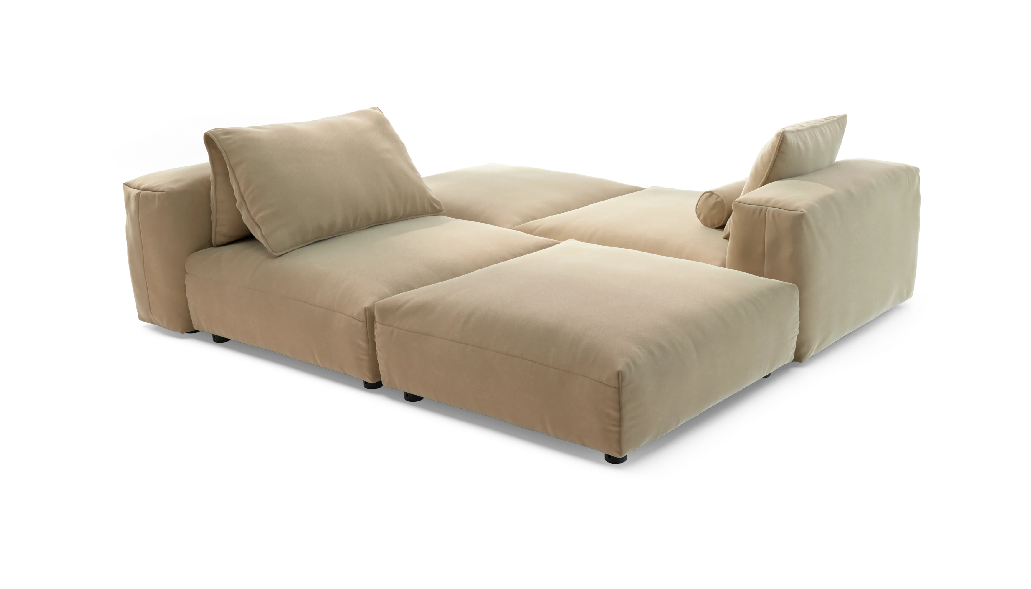 vetsak | Sofa Set 08 - Daybed - Suave - Creme | Modular Sofa | 6 Seater | Outdoor Island | Double lounger - Image 3