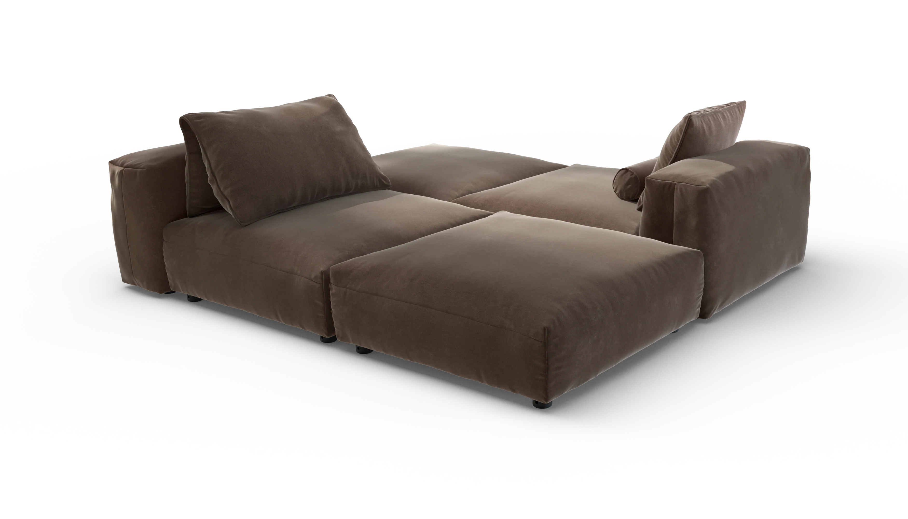 vetsak | Sofa Set 08 - Daybed - Suave - Espresso | Modular Sofa | 6 Seater | Outdoor Island | Double lounger - Image 3