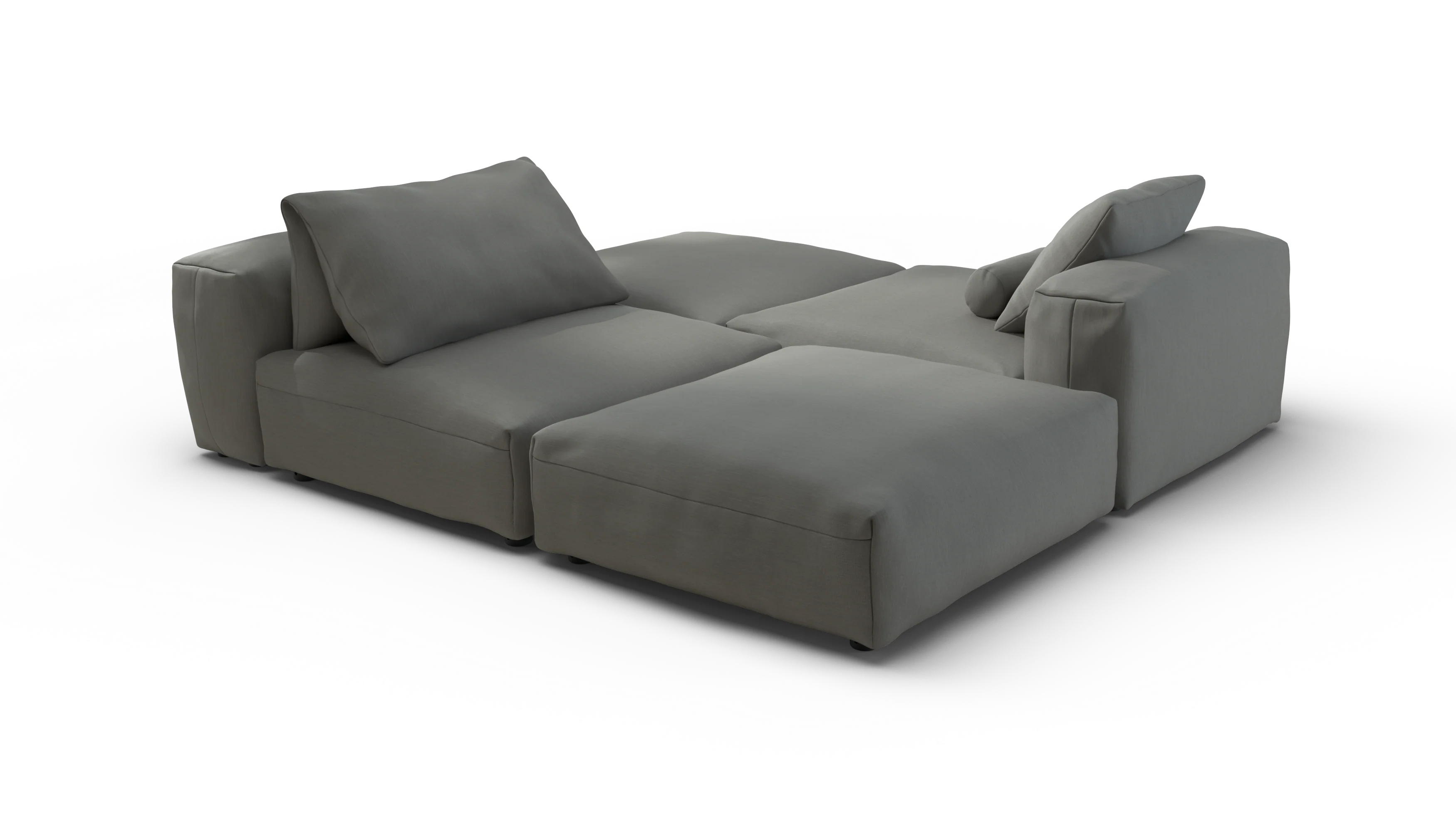 vetsak | Sofa Set 08 - Daybed - Terrain - Flint | Modular Sofa | 6 Seater | Outdoor Island | Double lounger - Image 3