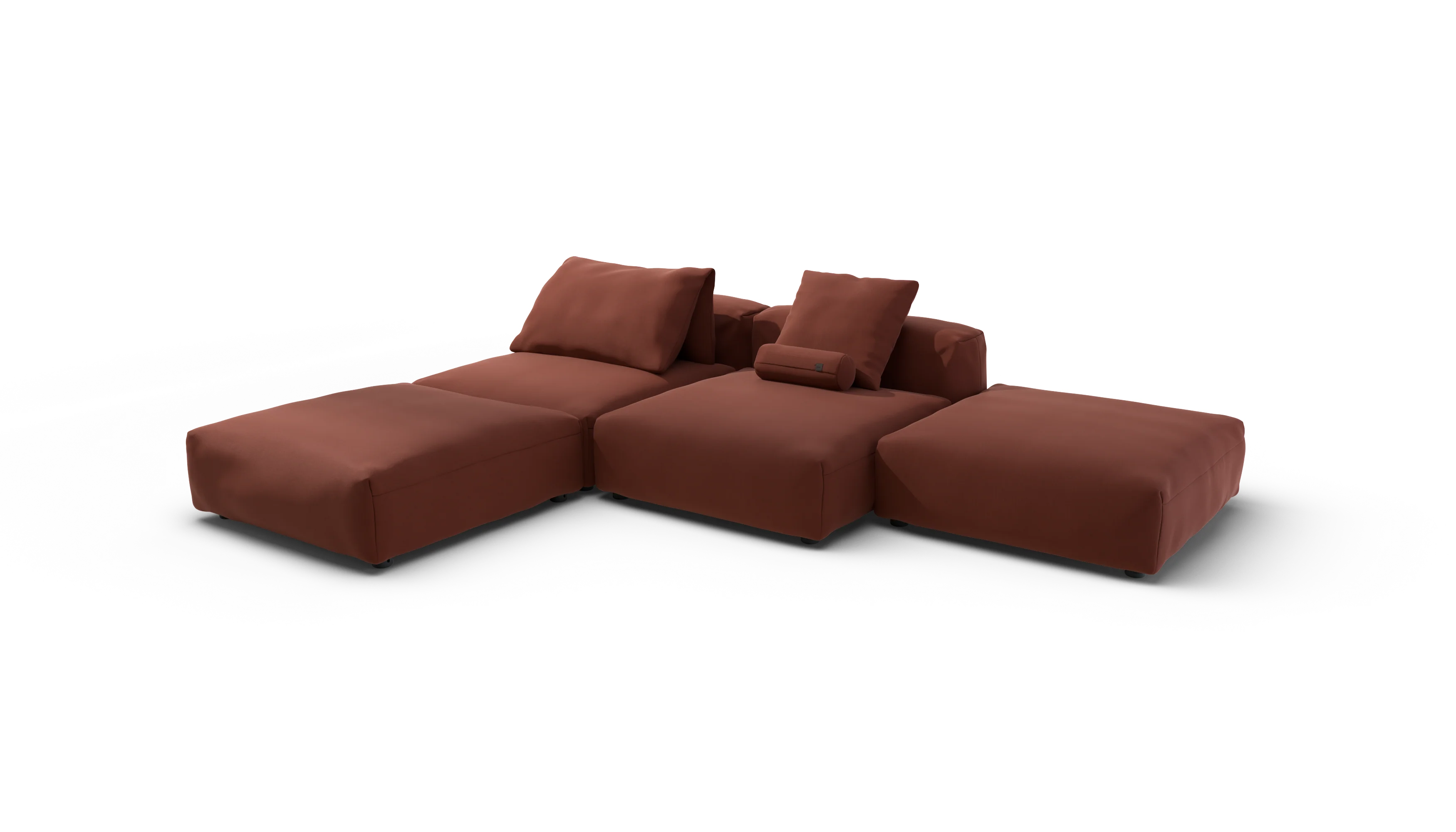 vetsak | Sofa Set 08 - Daybed - Terrain - Saffron | Modular Sofa | 6 Seater | Outdoor Island | Double lounger - Image 4