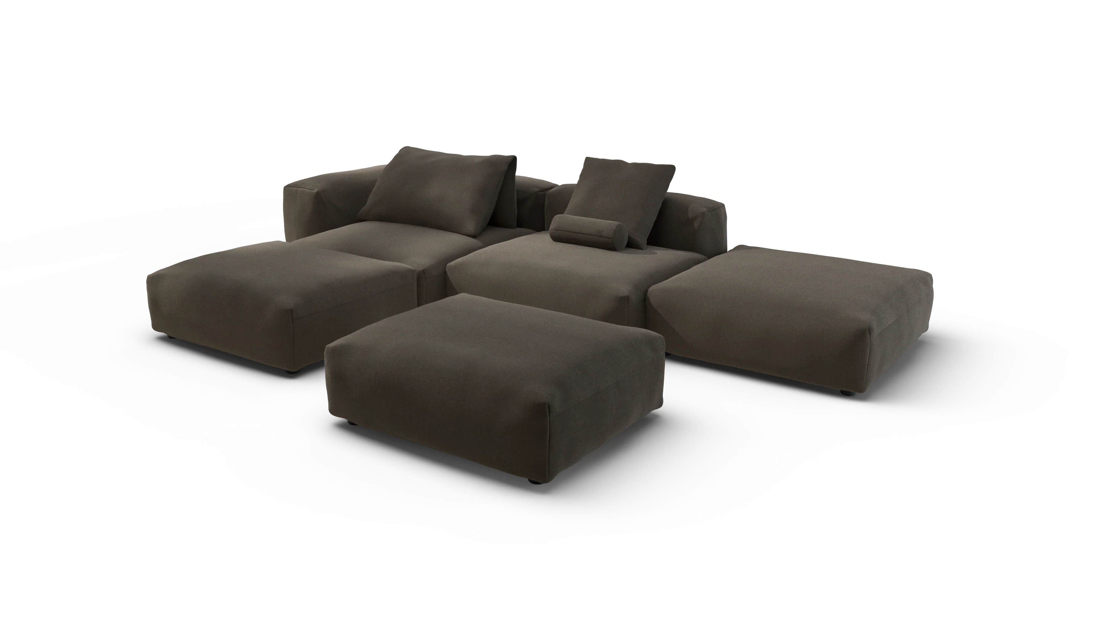 vetsak | Sofa Set 09 - The Island - Breeze - Brown | Modular Sofa | 7 Seater | Sofa Island - Image 4