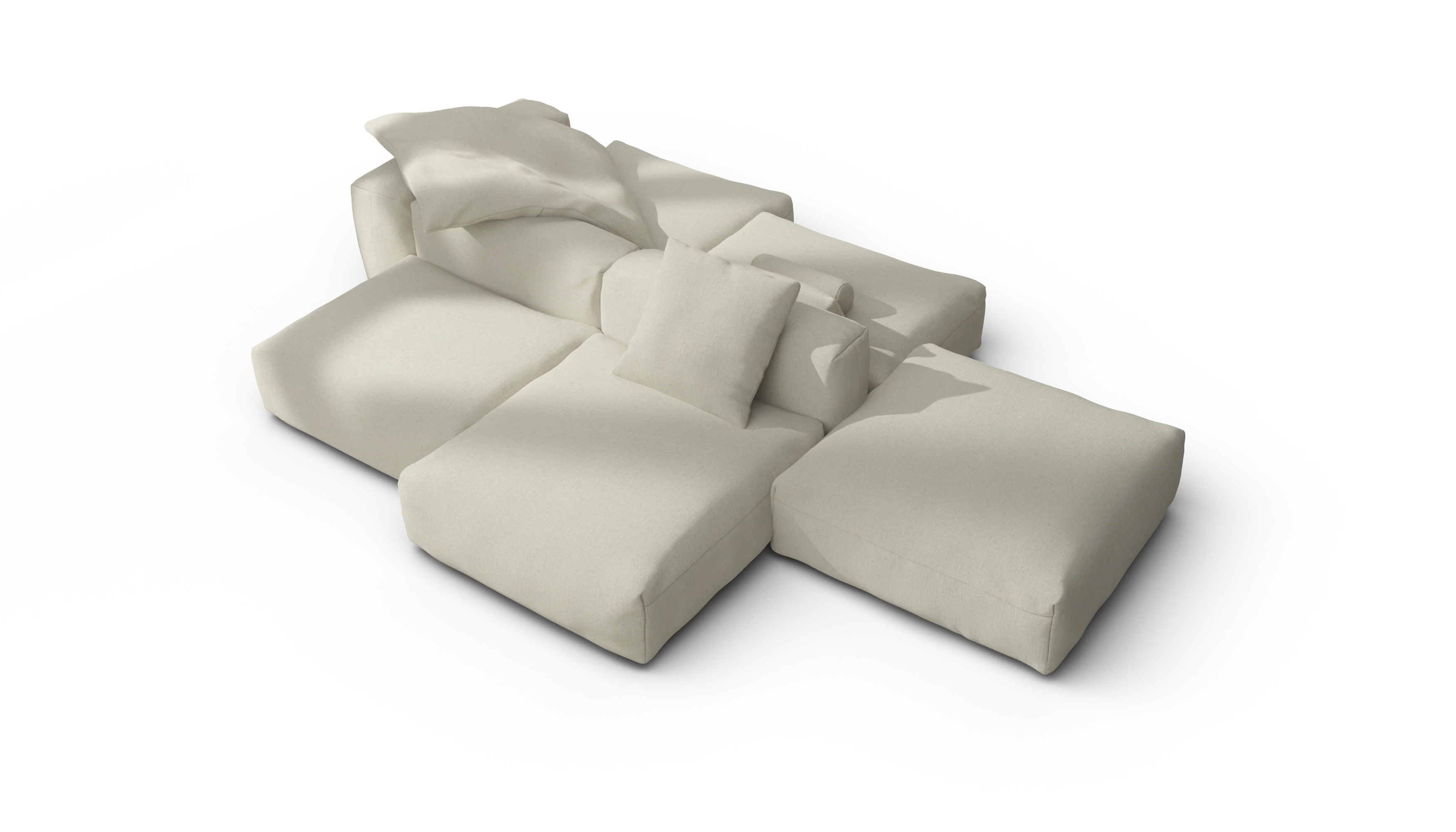 vetsak | Sofa Set 09 - The Island - Breeze - Ecru | Modular Sofa | 7 Seater | Sofa Island - Image 3