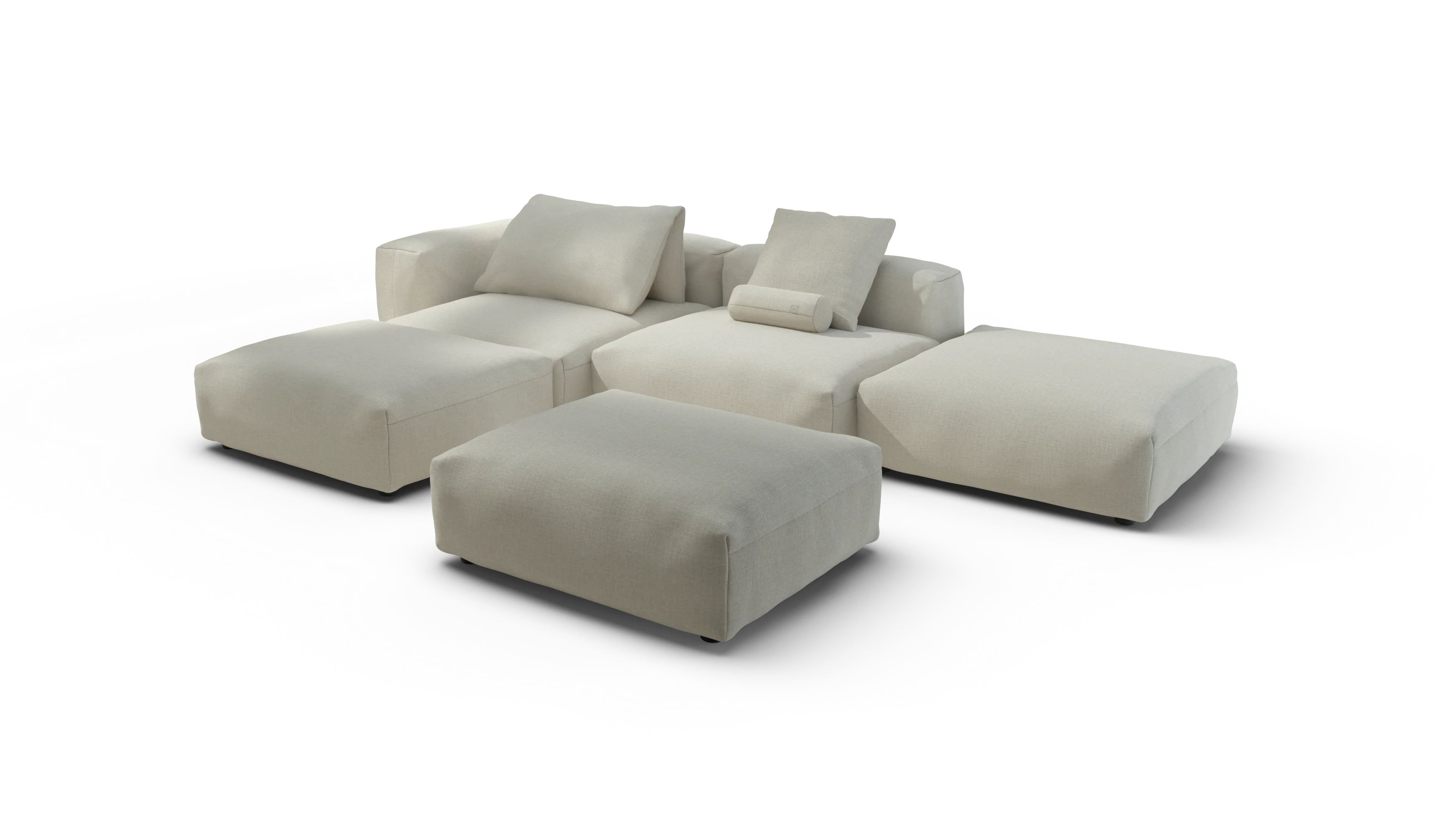 vetsak | Sofa Set 09 - The Island - Breeze - Ecru | Modular Sofa | 7 Seater | Sofa Island - Image 4
