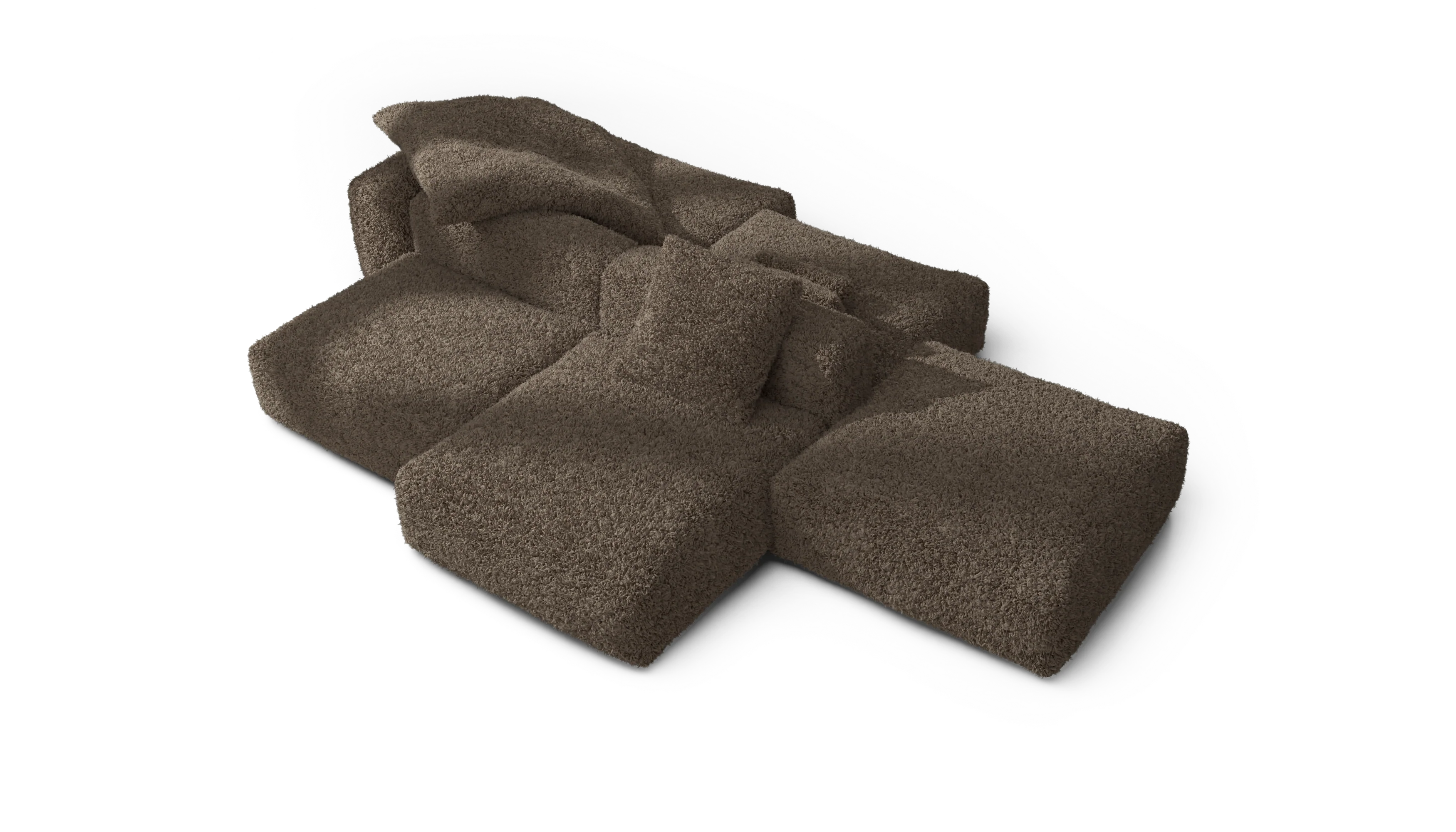 vetsak | Sofa Set 09 - The Island - Doodle - Cacao | Modular Sofa | 7 Seater | Sofa Island - Image 3