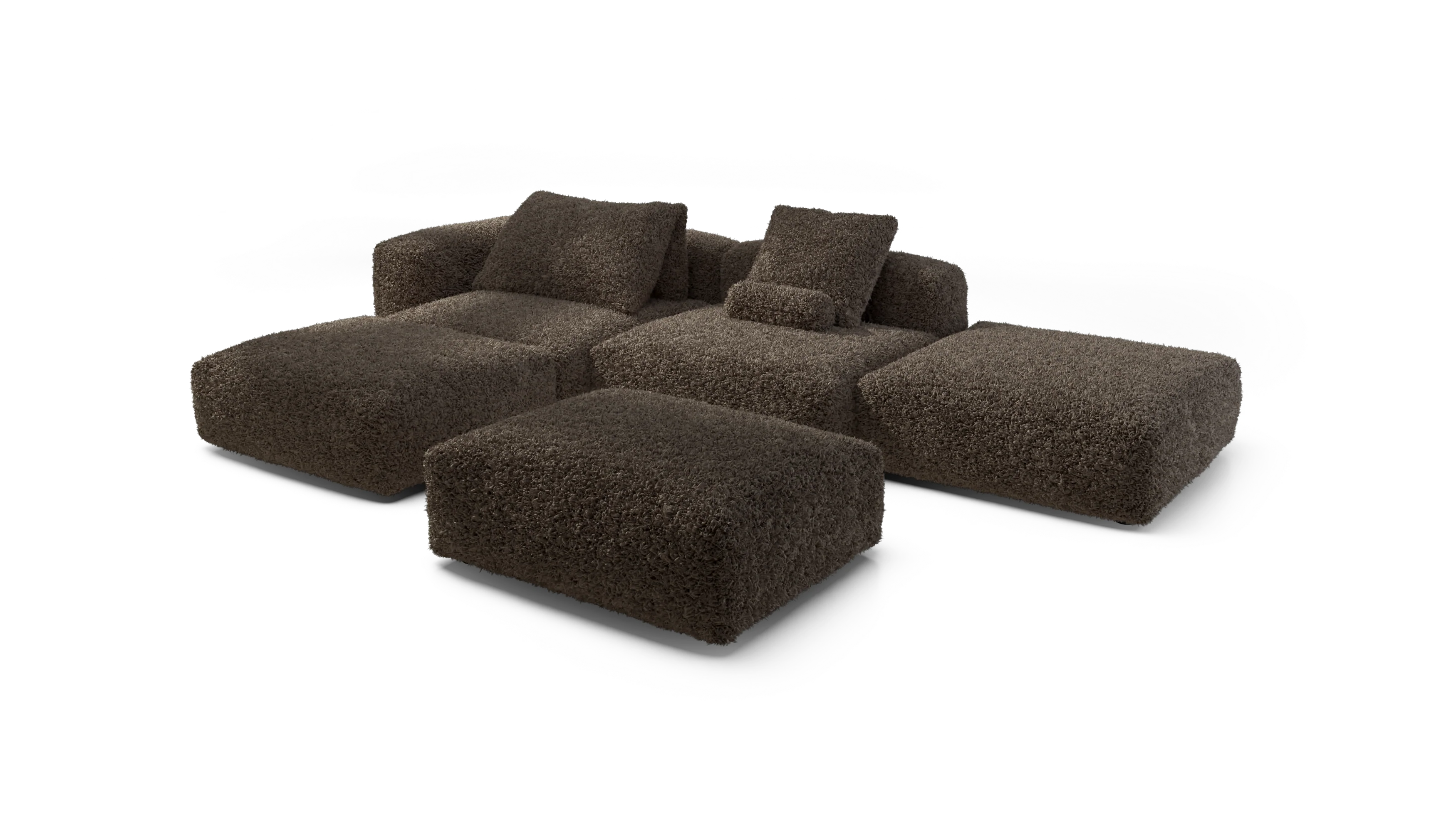 vetsak | Sofa Set 09 - The Island - Doodle - Cacao | Modular Sofa | 7 Seater | Sofa Island - Image 4