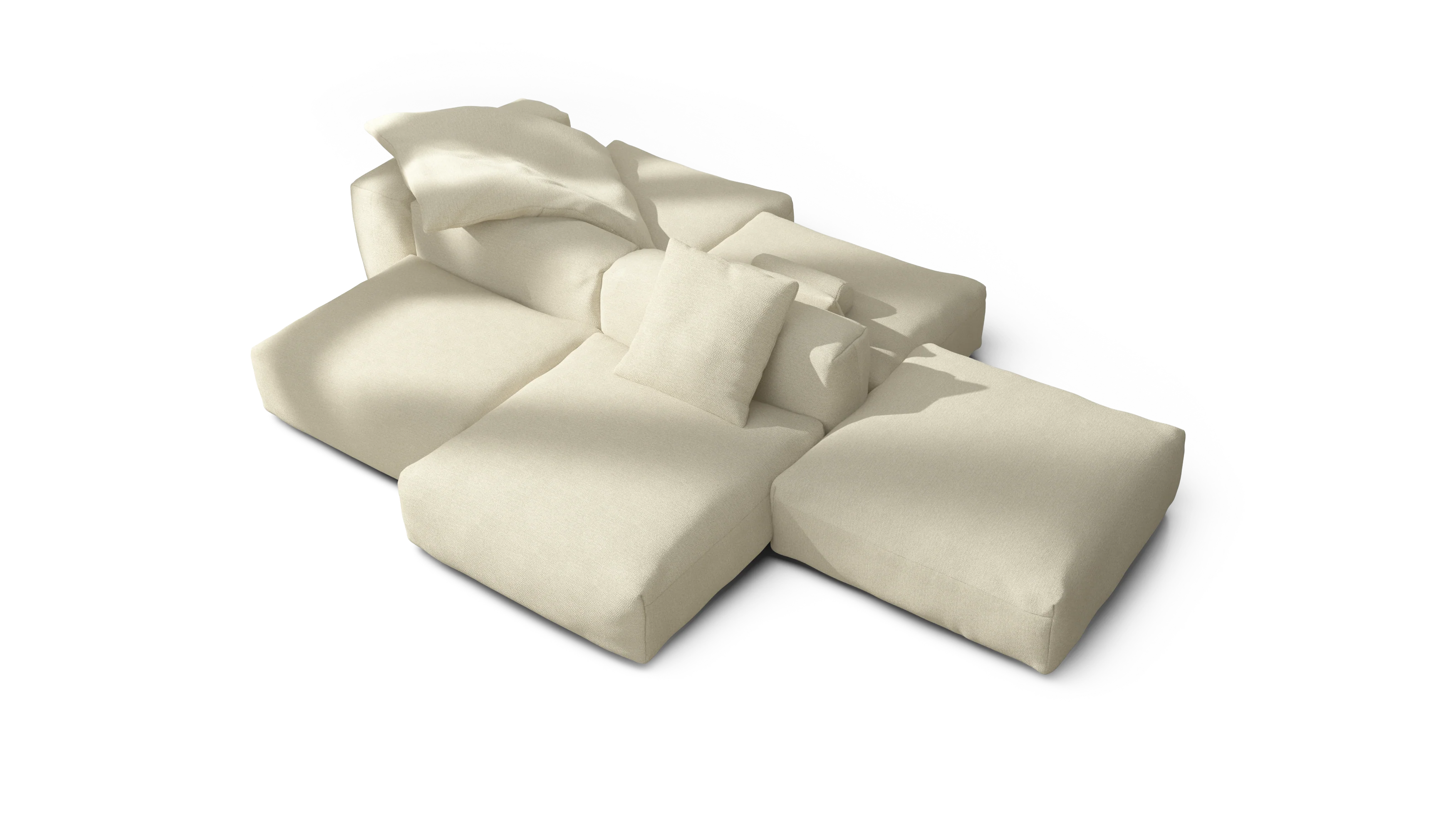 vetsak | Sofa Set 09 - The Island - Loop Loop - Duna | Modular Sofa | 7 Seater | Sofa Island - Image 3