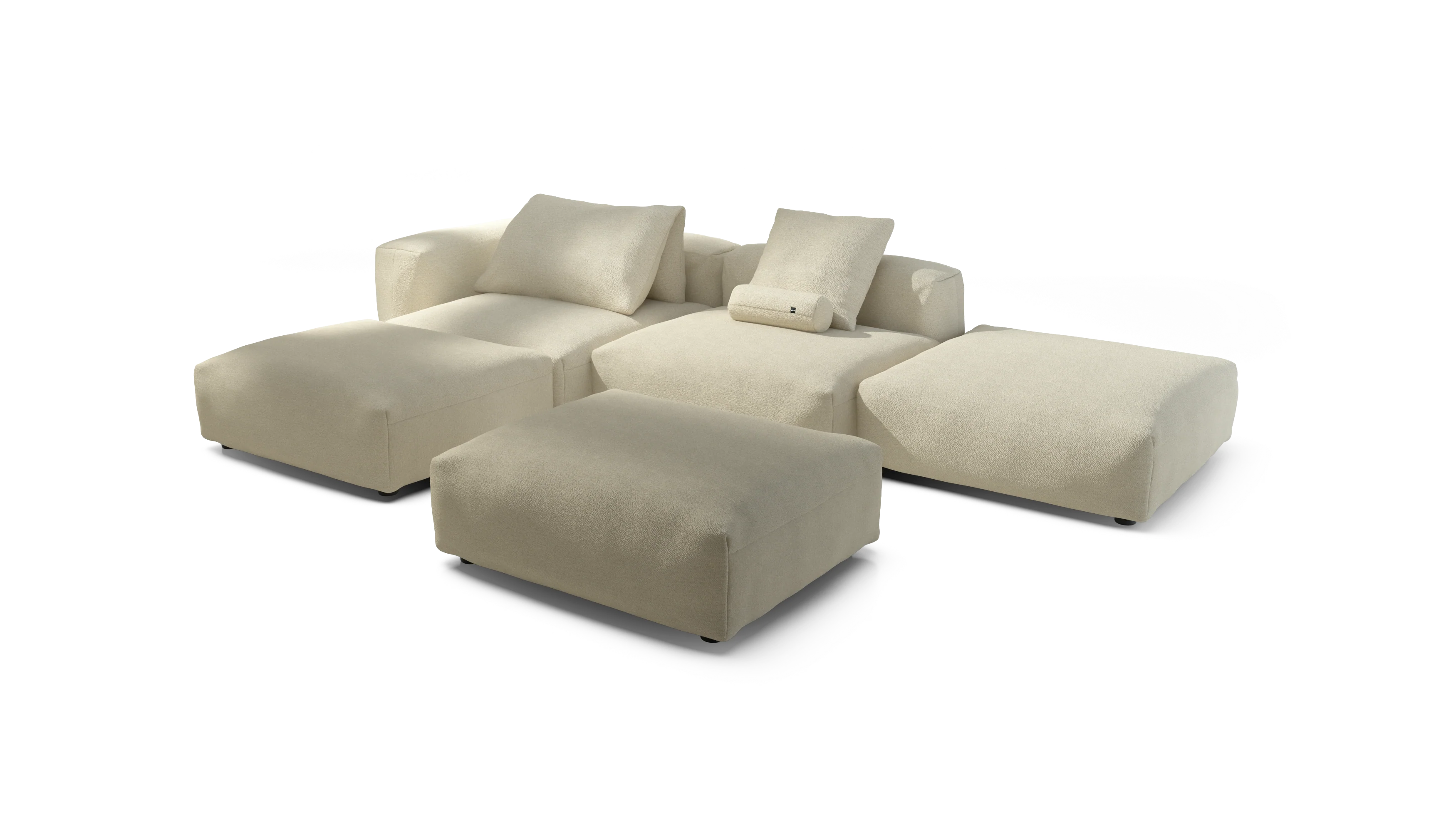 vetsak | Sofa Set 09 - The Island - Loop Loop - Duna | Modular Sofa | 7 Seater | Sofa Island - Image 4