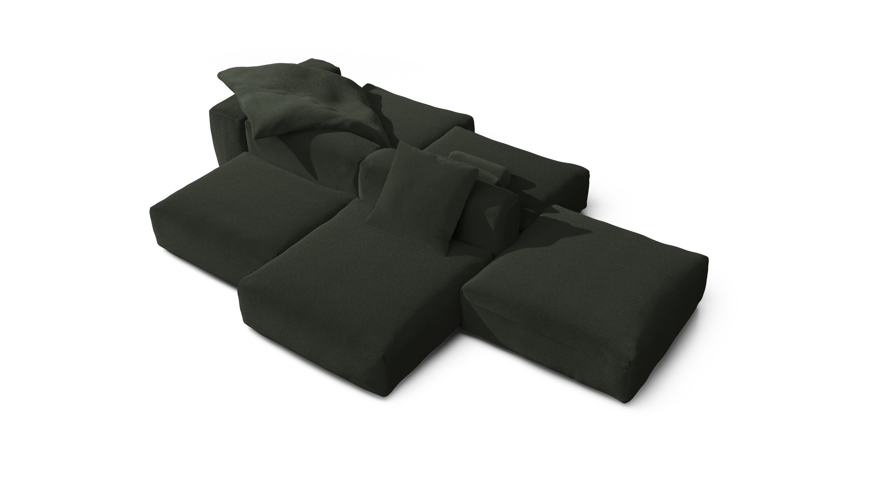 vetsak | Sofa Set 09 - The Island - Loop Loop - Mousse | Modular Sofa | 7 Seater | Sofa Island - Image 3