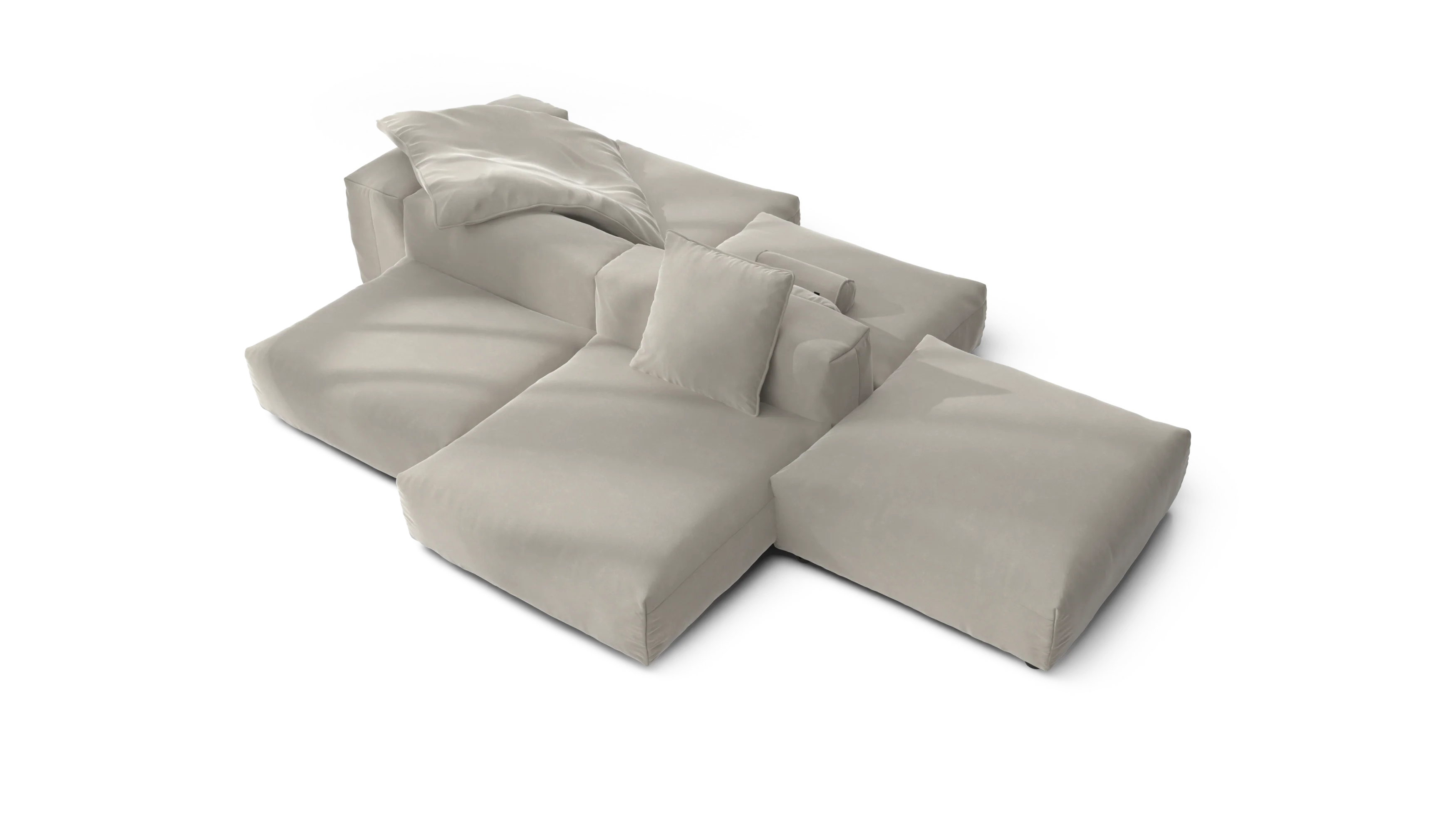 vetsak | Sofa Set 09 - The Island - Suave - Clay | Modular Sofa | 7 Seater | Sofa Island - Image 3