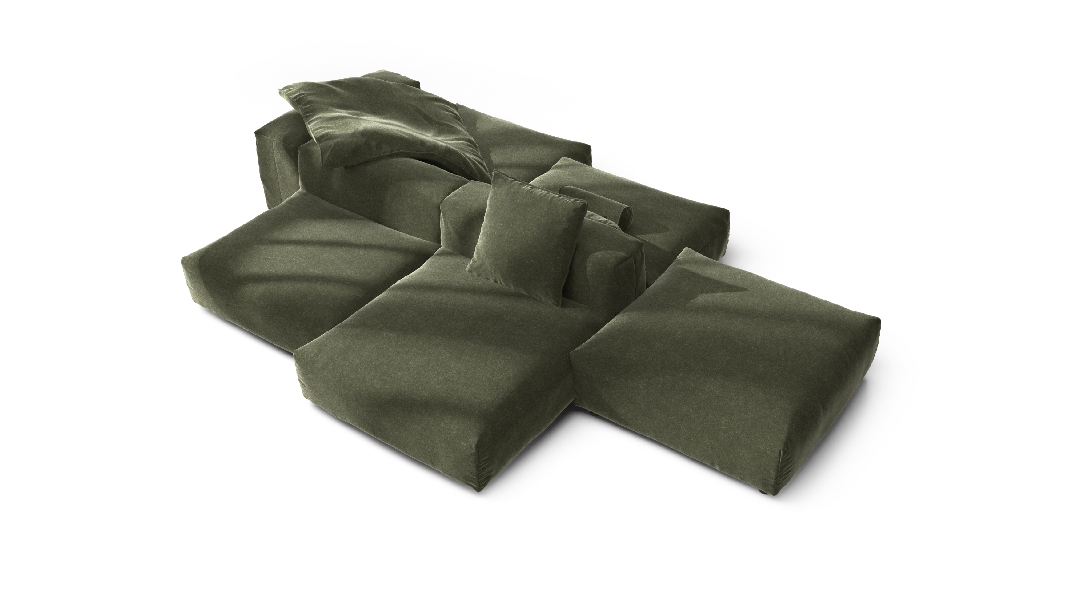 vetsak | Sofa Set 09 - The Island - Suave - Pine | Modular Sofa | 7 Seater | Sofa Island - Image 3